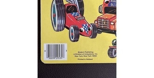 Cars & Trucks Board Book Googly Eyes Kathy O’Hehir 1985 Children’s Book