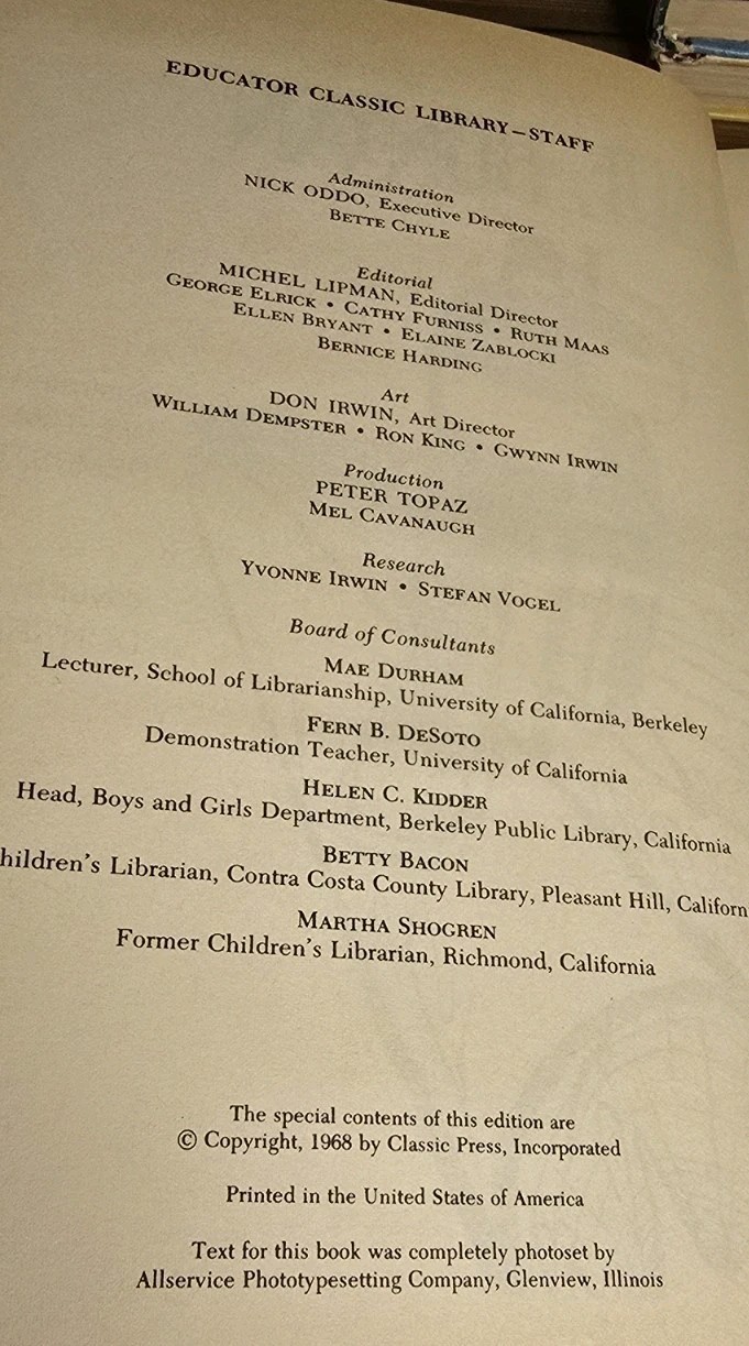 Vintage 1968 Educator Classic Library Complete 12 Volume Set Hardcover 1-12 Vtg