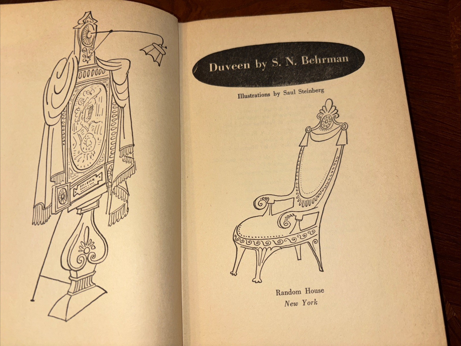 Duveen by S.N. Behrman 1952 1st Print Random House HC / DJ BOMC