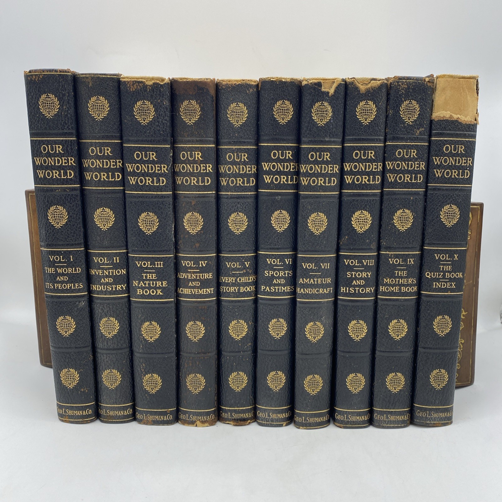 Our Wonder World A Library of Knowledge Complete 10 Volume Encyclopedia Set 1918
