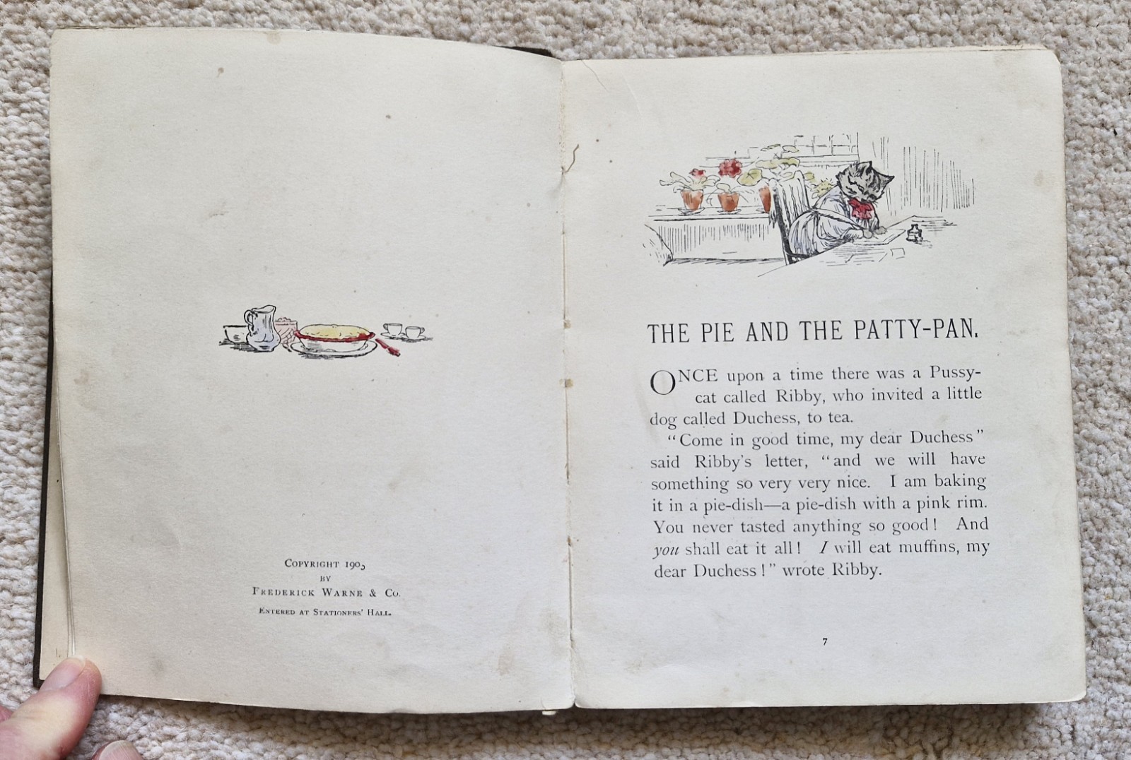 The Pie And The Patty-Pan By Beatrix Potter, 1st Edition, 1905, Frederick Warne