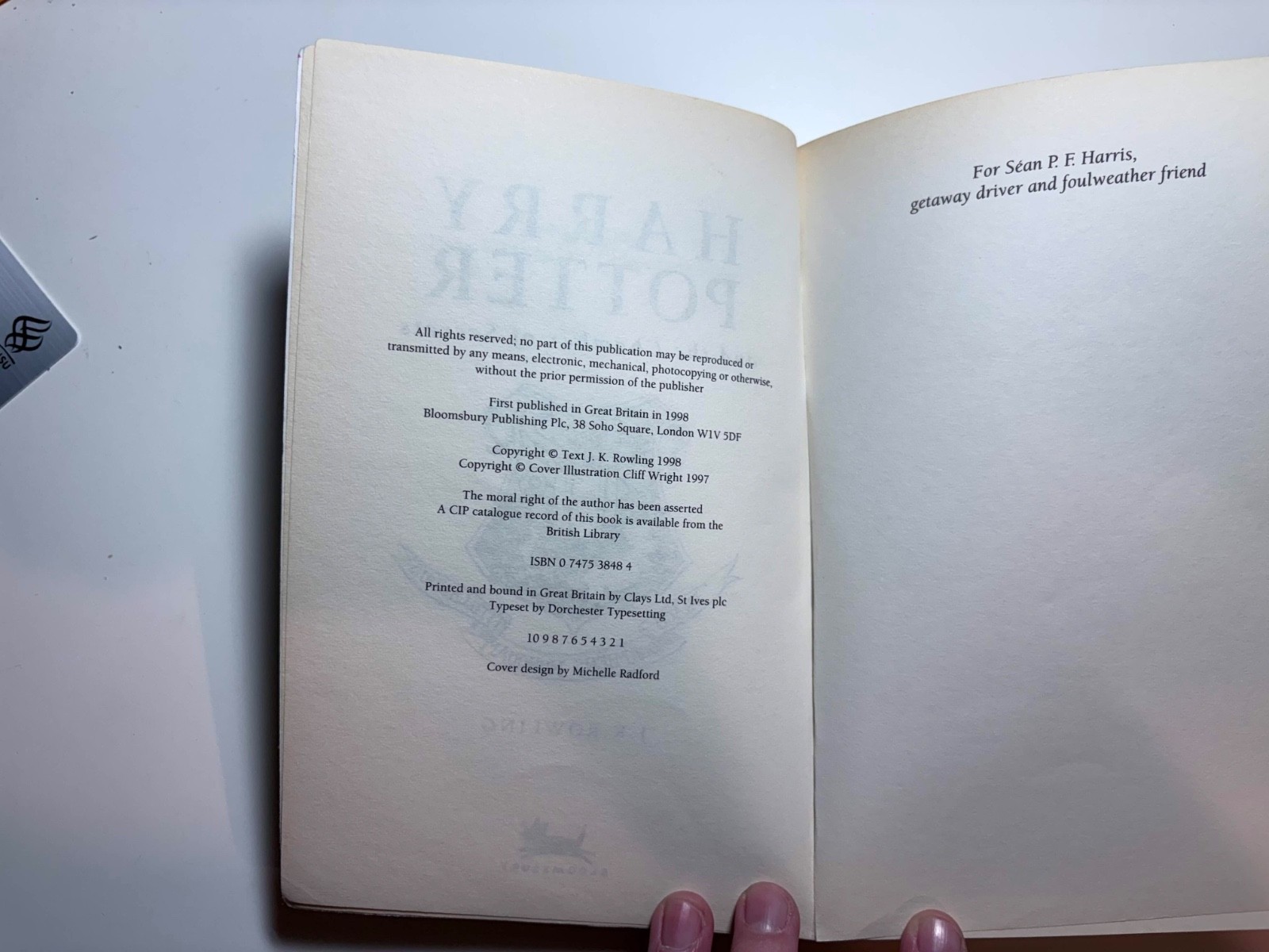 Harry Potter first three books: First Editions First Printing, U.S., U.K.