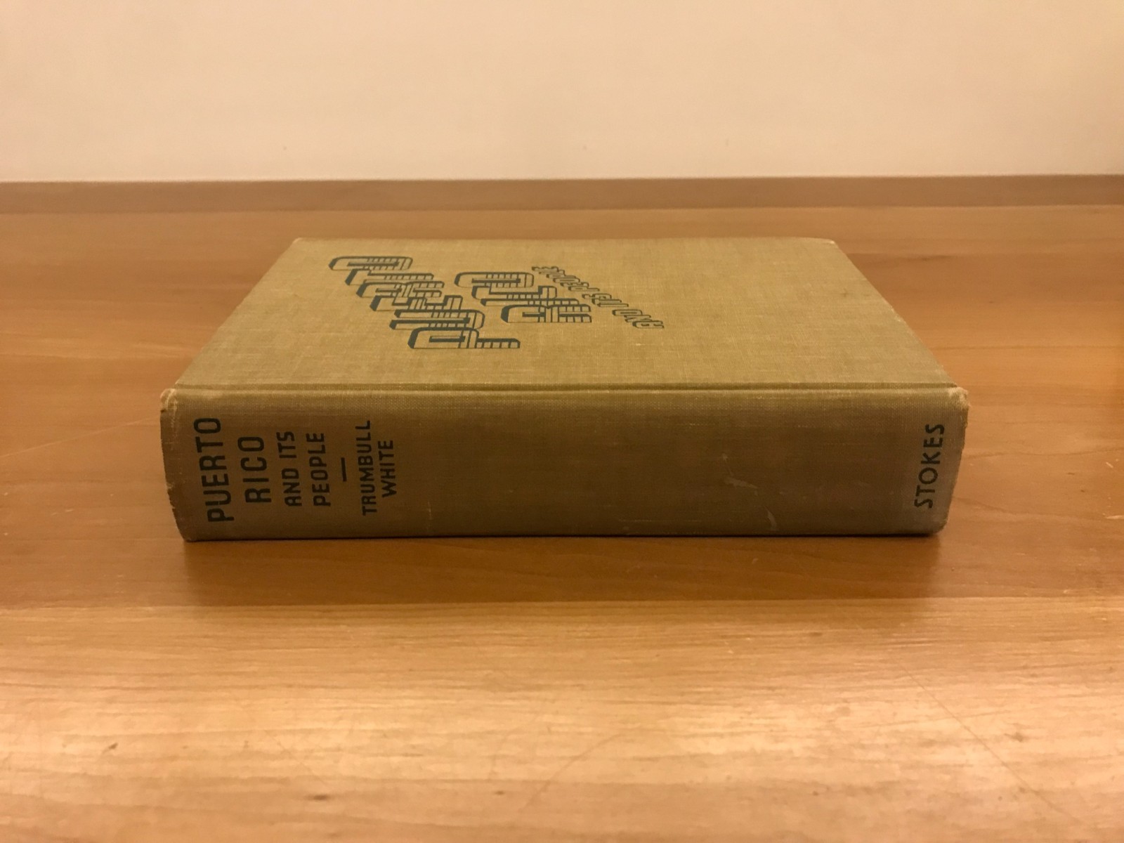 1938 Puerto Rico and its People by Trumbull White Hardcover Book & Signed Letter