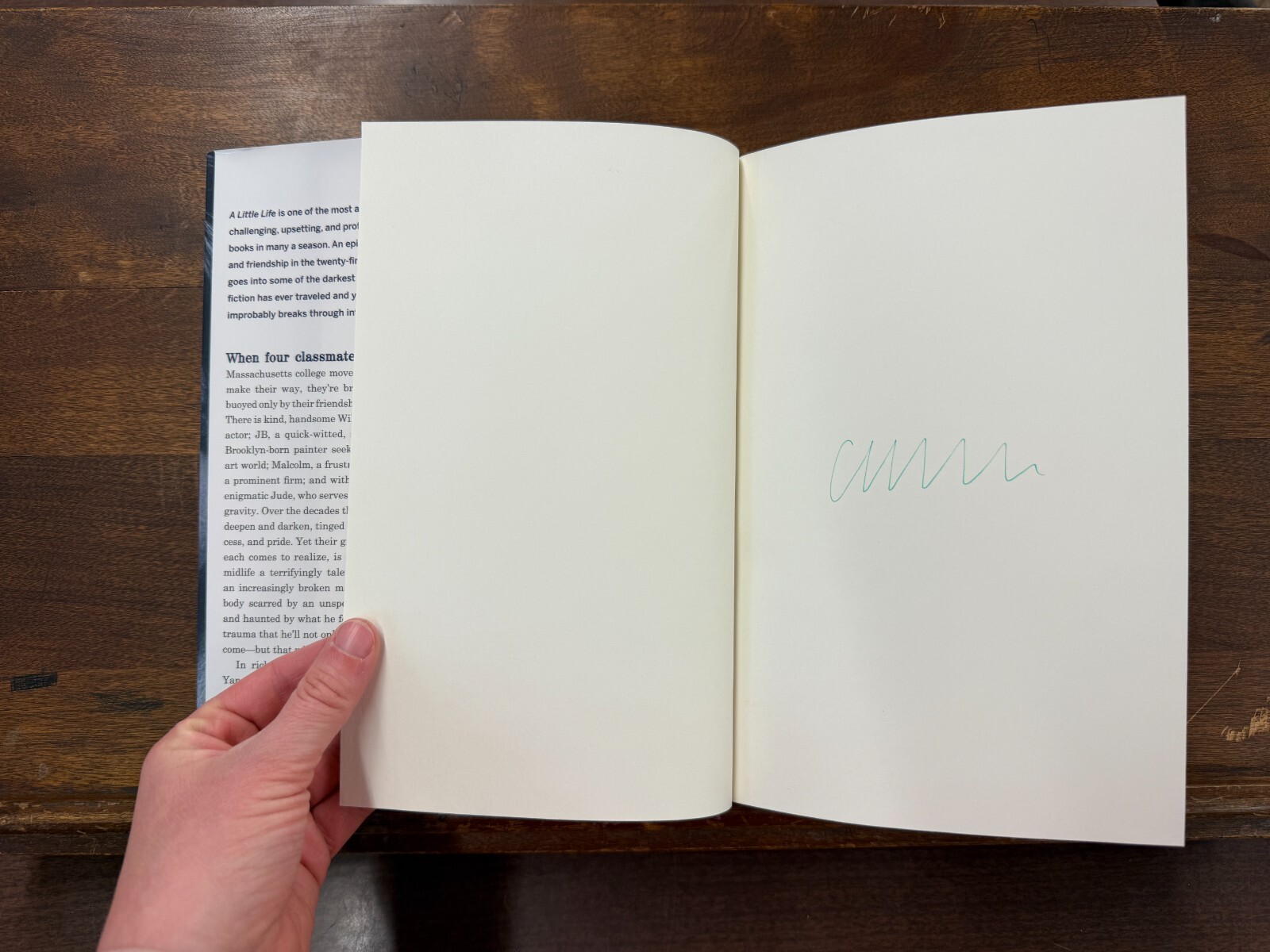 A Little Life Hanya Yanagihara First Edition SIGNED HCDJ (Doubleday, 2015)