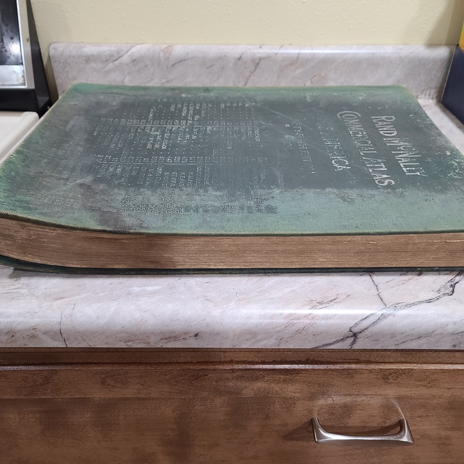 Rand McNally Commercial Atlas of America 1924 Canvas Backing 643 Pgs World Maps