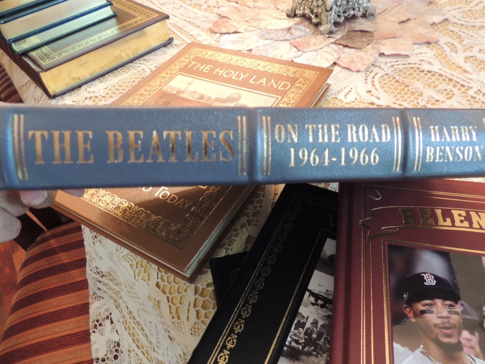 THE BEATLES ON THE ROAD 1964-1966 Easton Press HARRY BENSON OVERSIZED FINE