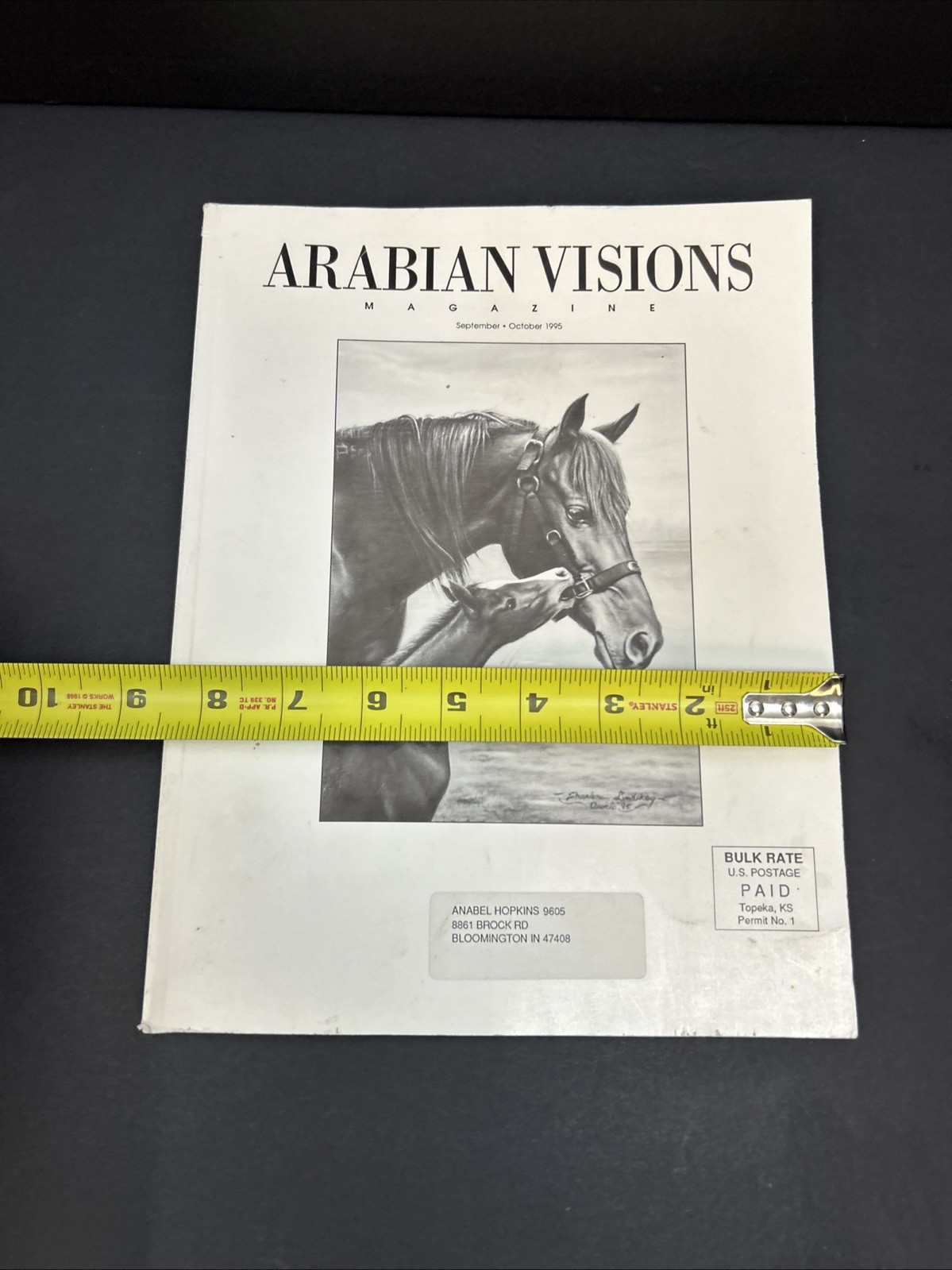 Arabian Visions Magazine Horse September- October 1995 Vintage