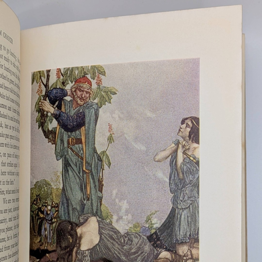 Vintage Book, Cantubury Tales, Illustrated, First Edition, 1930