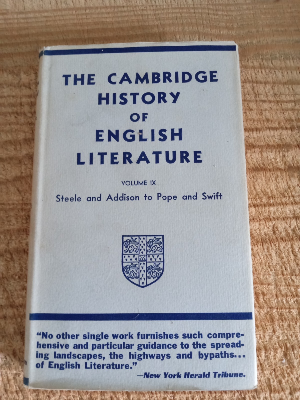 1933 CAMBRIDGE HISTORY HARDCOVER 10 BOOK PARTIAL SET LOT(2-11)