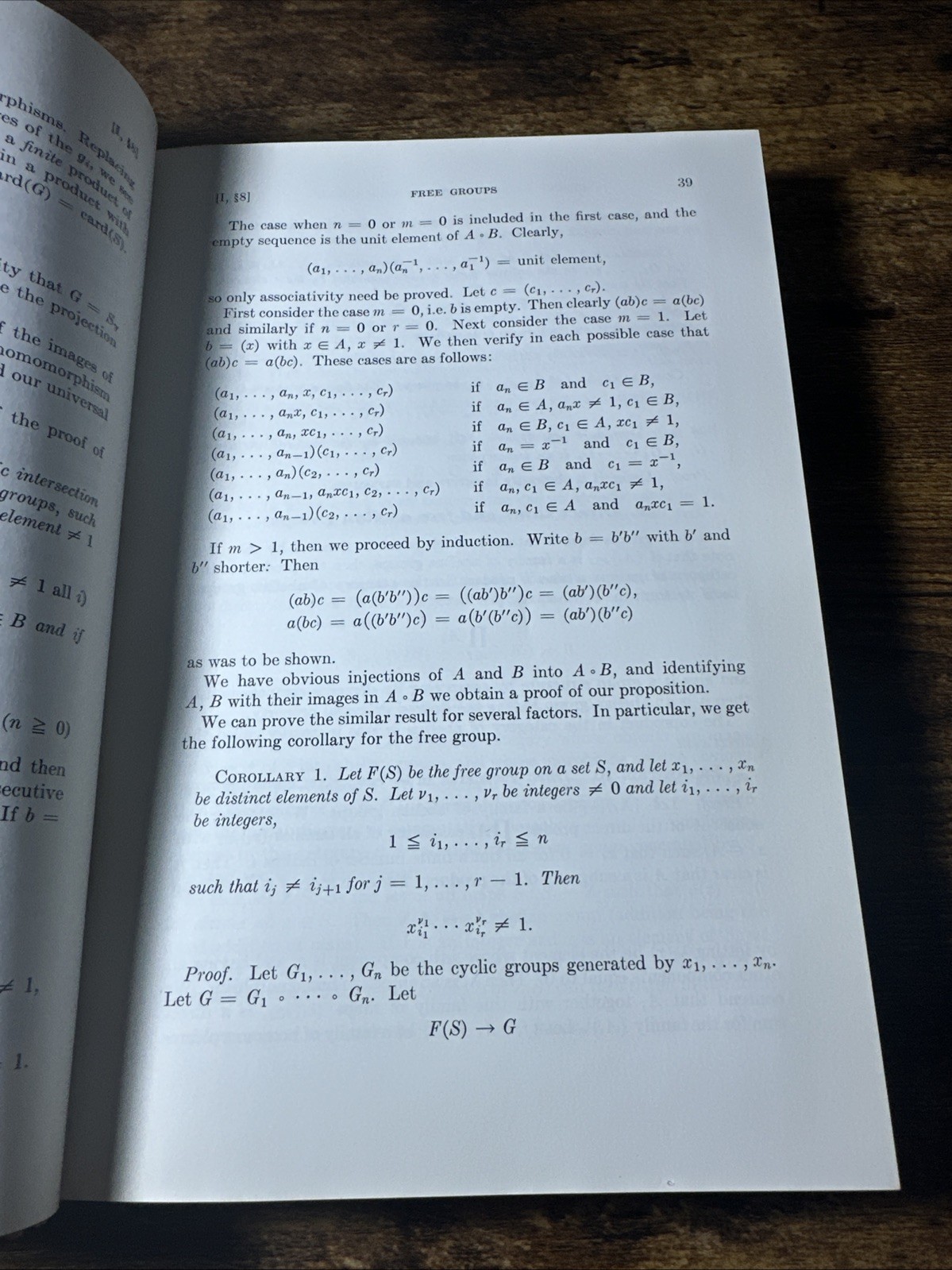 1965 Algebra by Serge Lang Hardcover Book