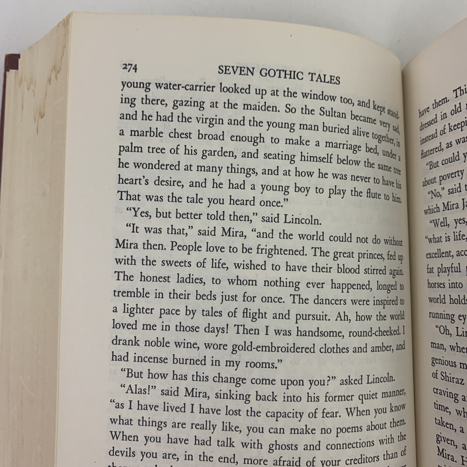 Seven Gothic Tales by Isak Dinesen Hardcover Book No Dust Jacket Acceptable Con