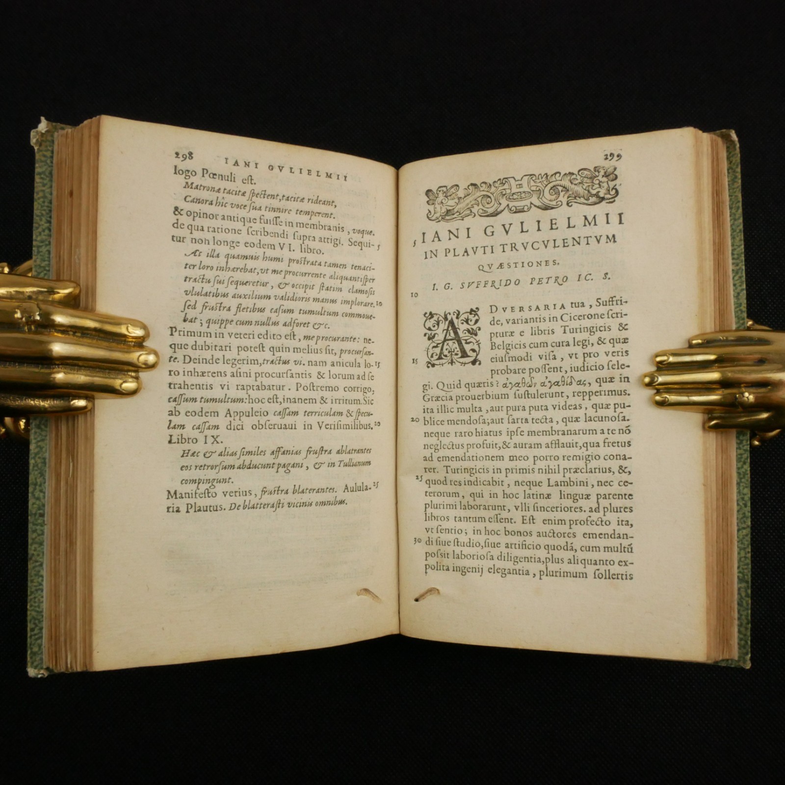 Two Plautus. 1583 Plautinarum Quaestionum (Gulielmus), and 1595 Aulularia
