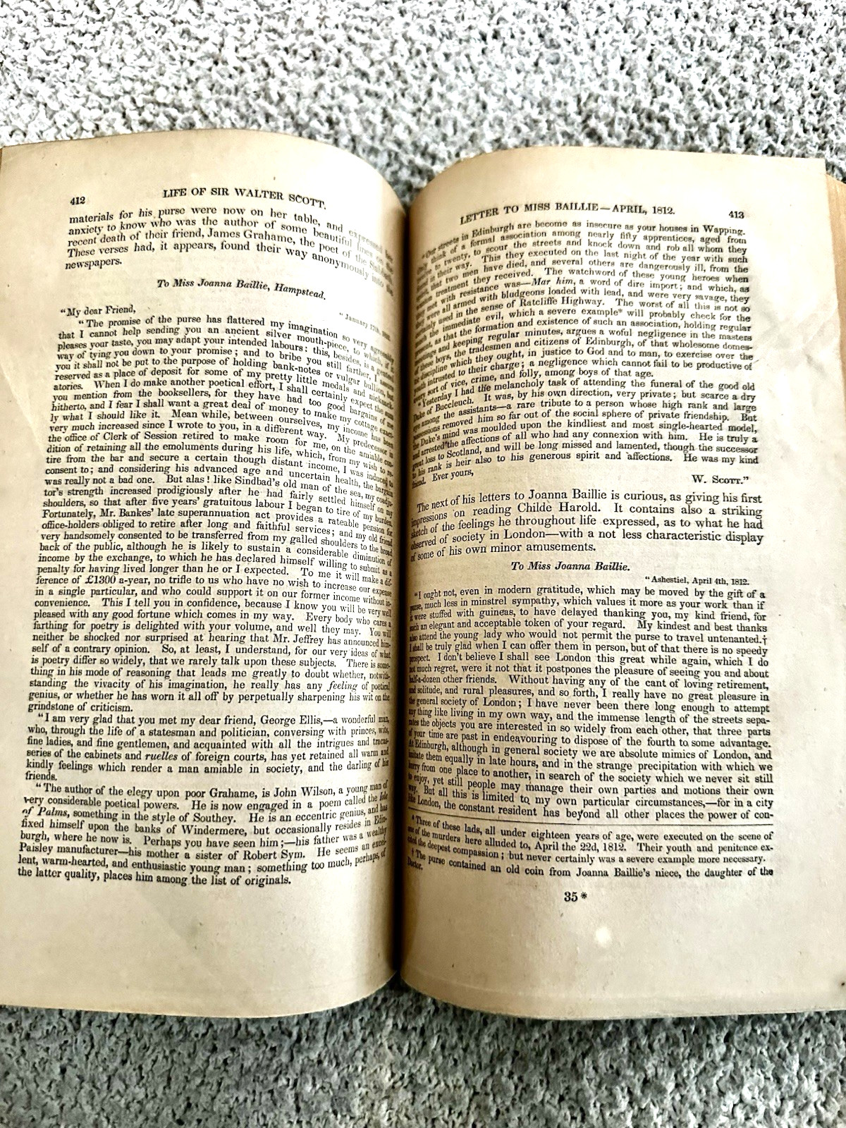 1837, Memoirs of the Life of Sir Walter Scott (Complete), 2 Volumes,