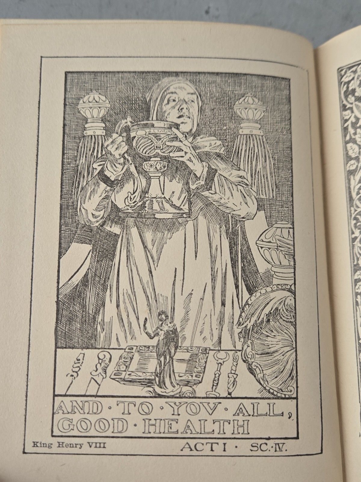Antique King Henry VIII Shakespeare Henry Altemus Company 5.5″x4″ 1903-1920
