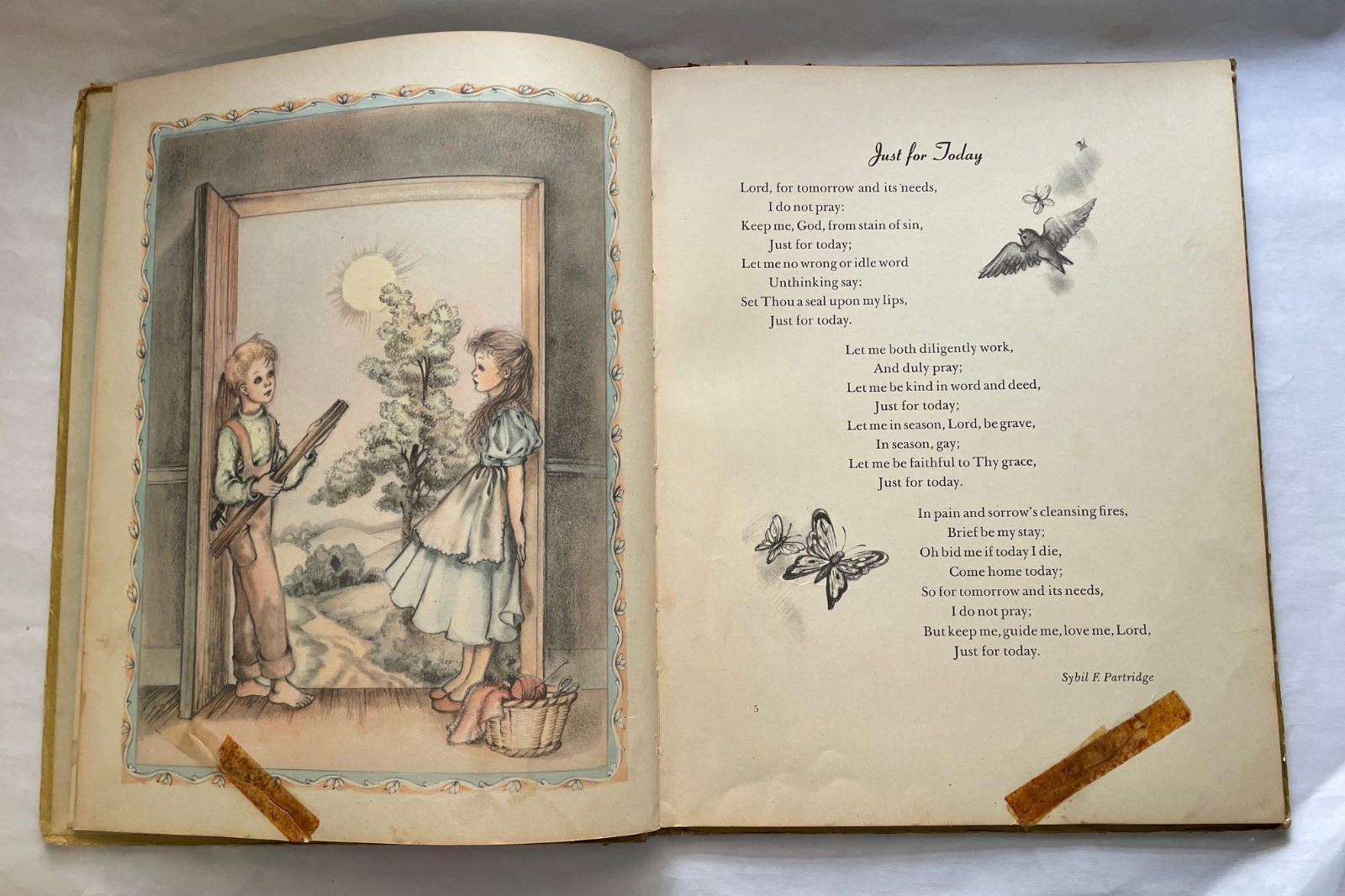 A Child’s Book of Prayers Masha Illustrated Random House Large VTG 1941