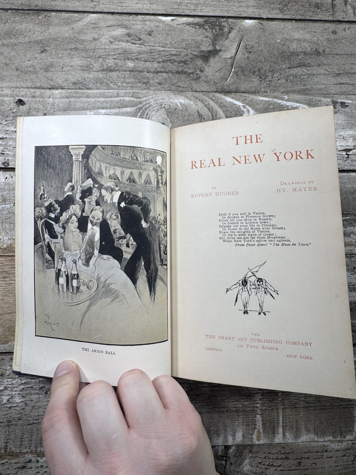1904 Antique American History “The Real New York” Hughes, Illustrated