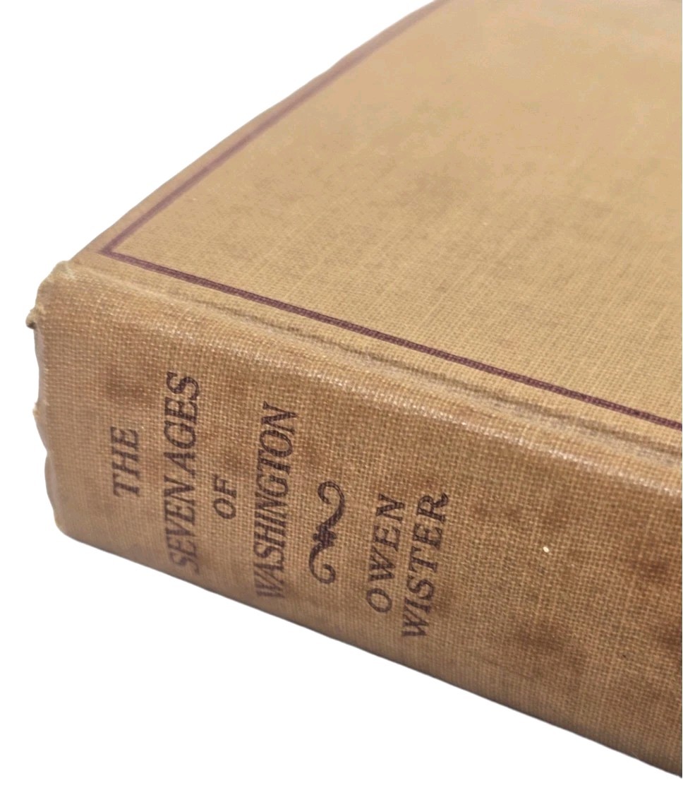 Vintage c. 1920s-30s The Seven Ages Of Washington HC Owen Wister | Biography