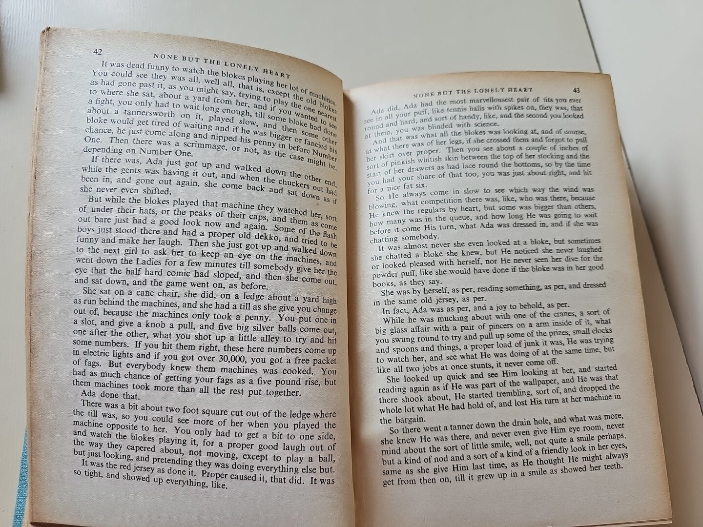 None But The Lonely Heart By Richard Llewellyn 1943 Vintage HB Book