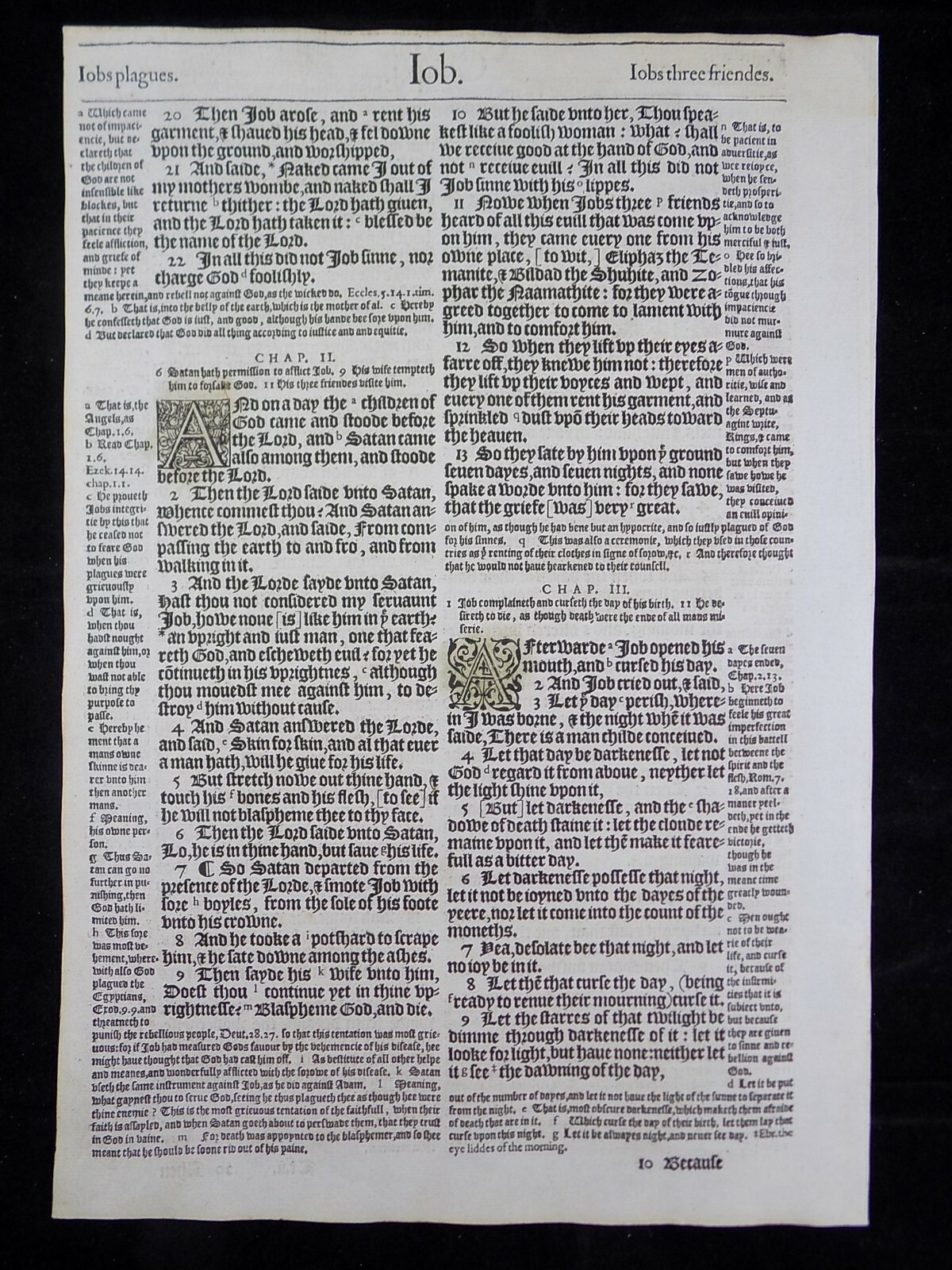 1583 Noblest Geneva Bible Folio- Book of Job- YOU PICK