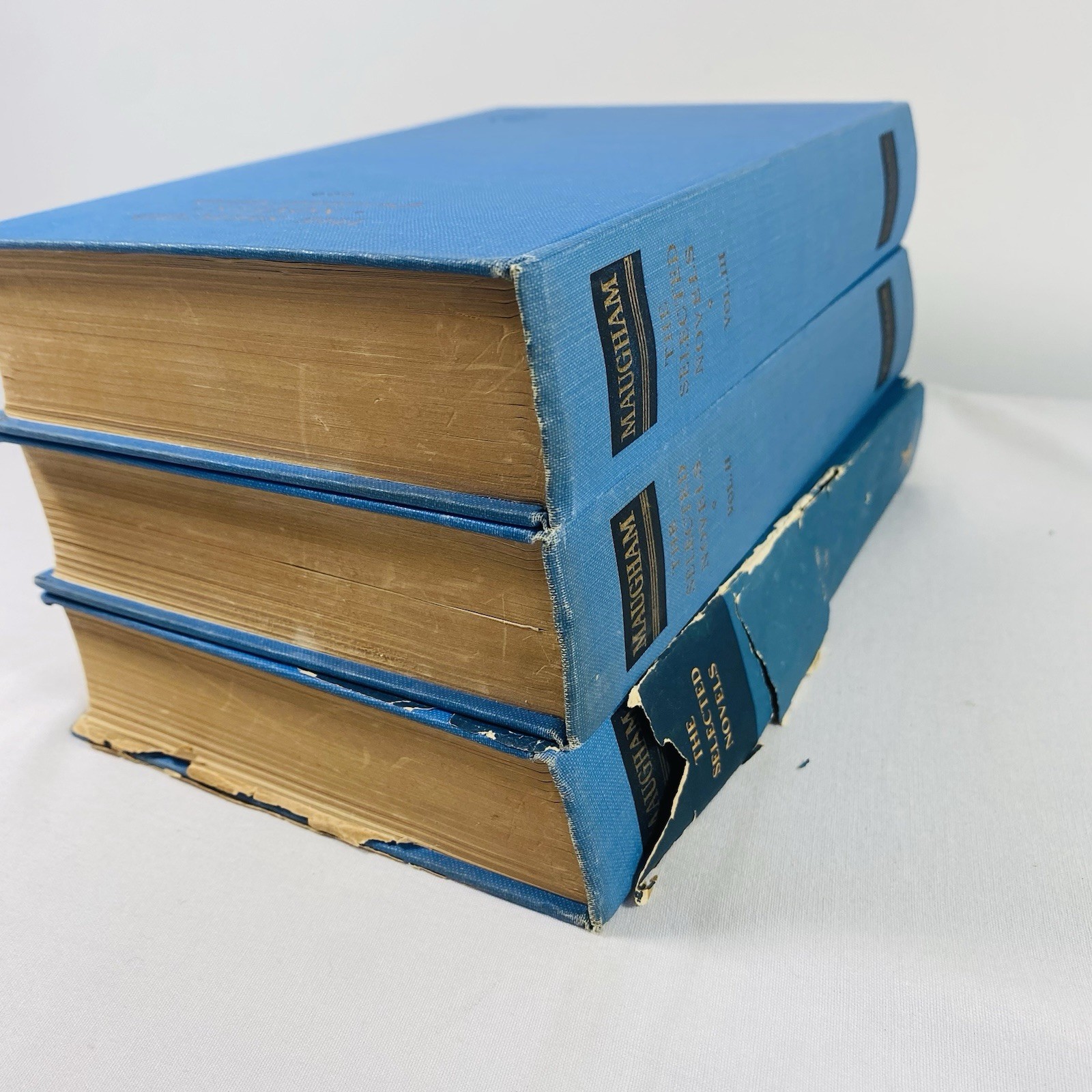 The Selected Novels of W Somerset Maugham. Full 3 vol set. Heinemann 1953, 1st.