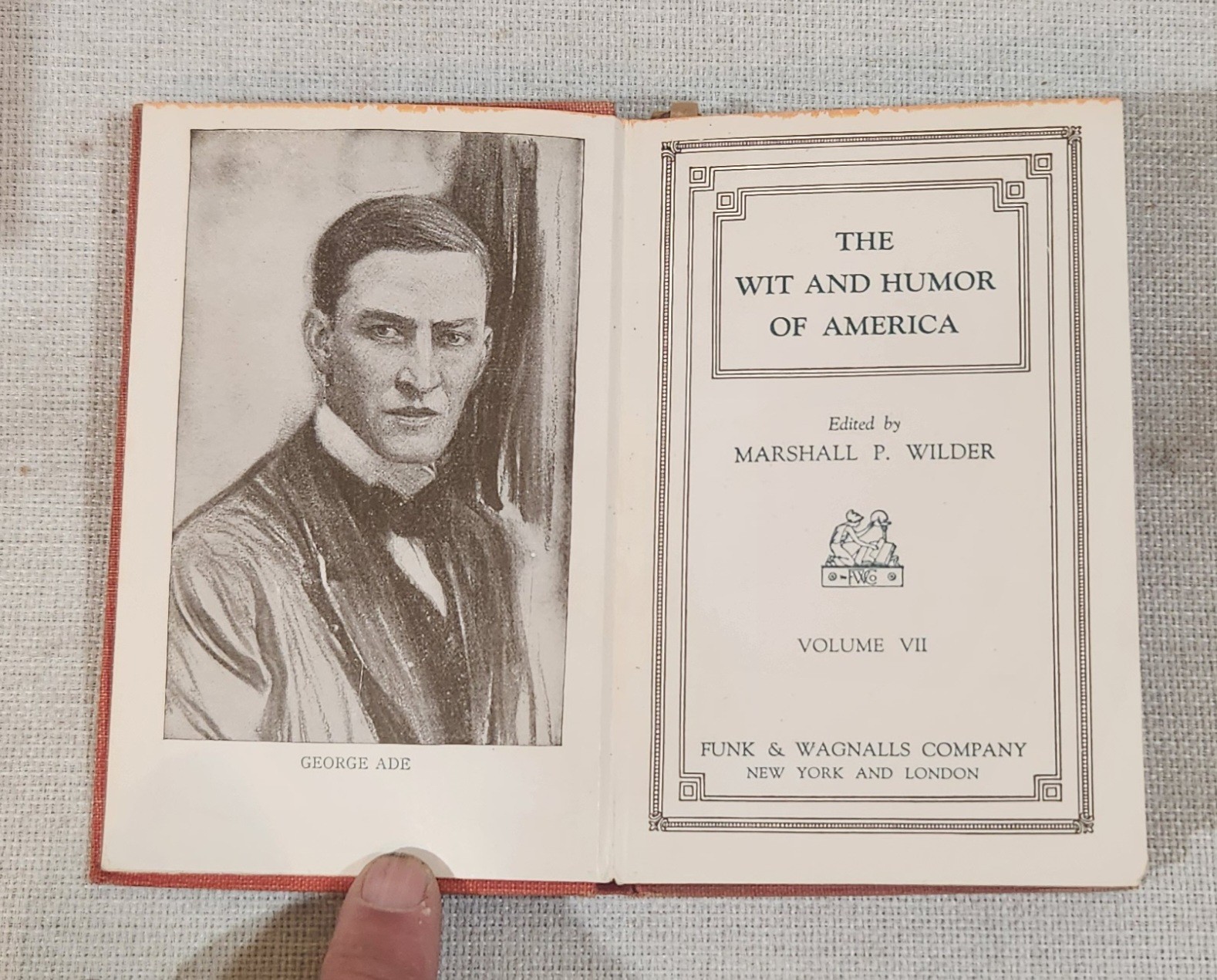 The Wit and Humor of America Book Set Funk & Wagnalls from 1911 Set of 7