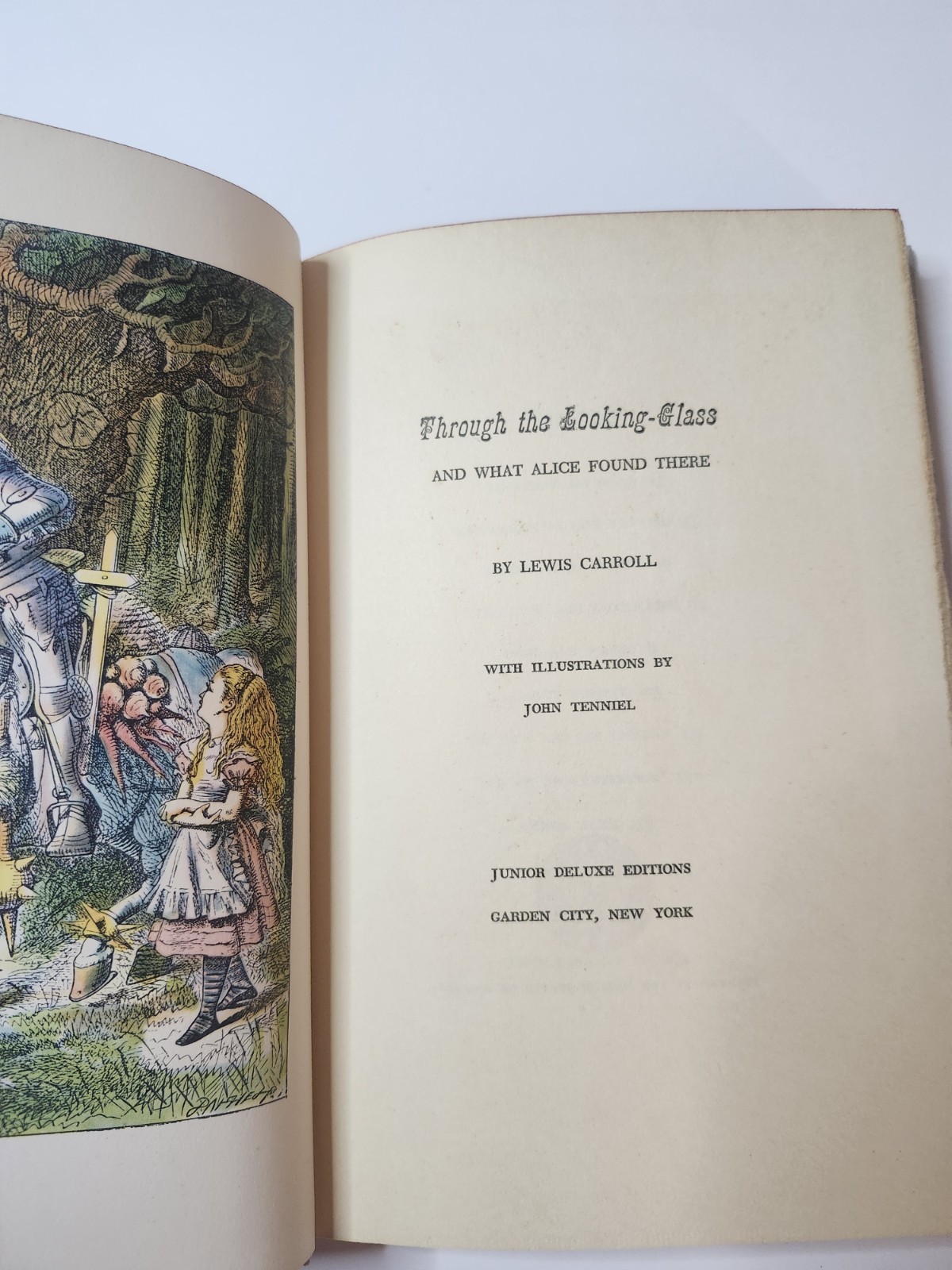 Vintage Through the Looking-Glass Lewis Carroll Junior Deluxe Editions