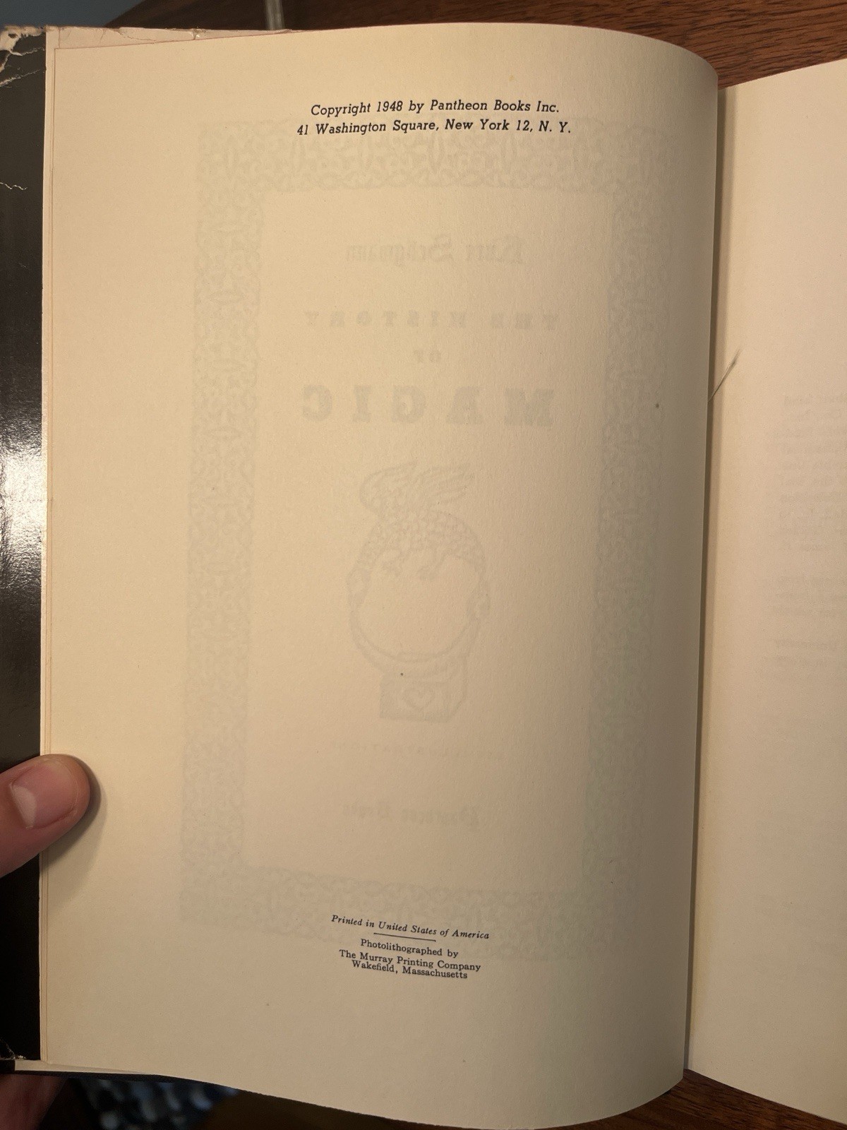 The History of Magic Kurt Seligmann Pantheon Illustrated Occult 1st Ed. 1948 HC