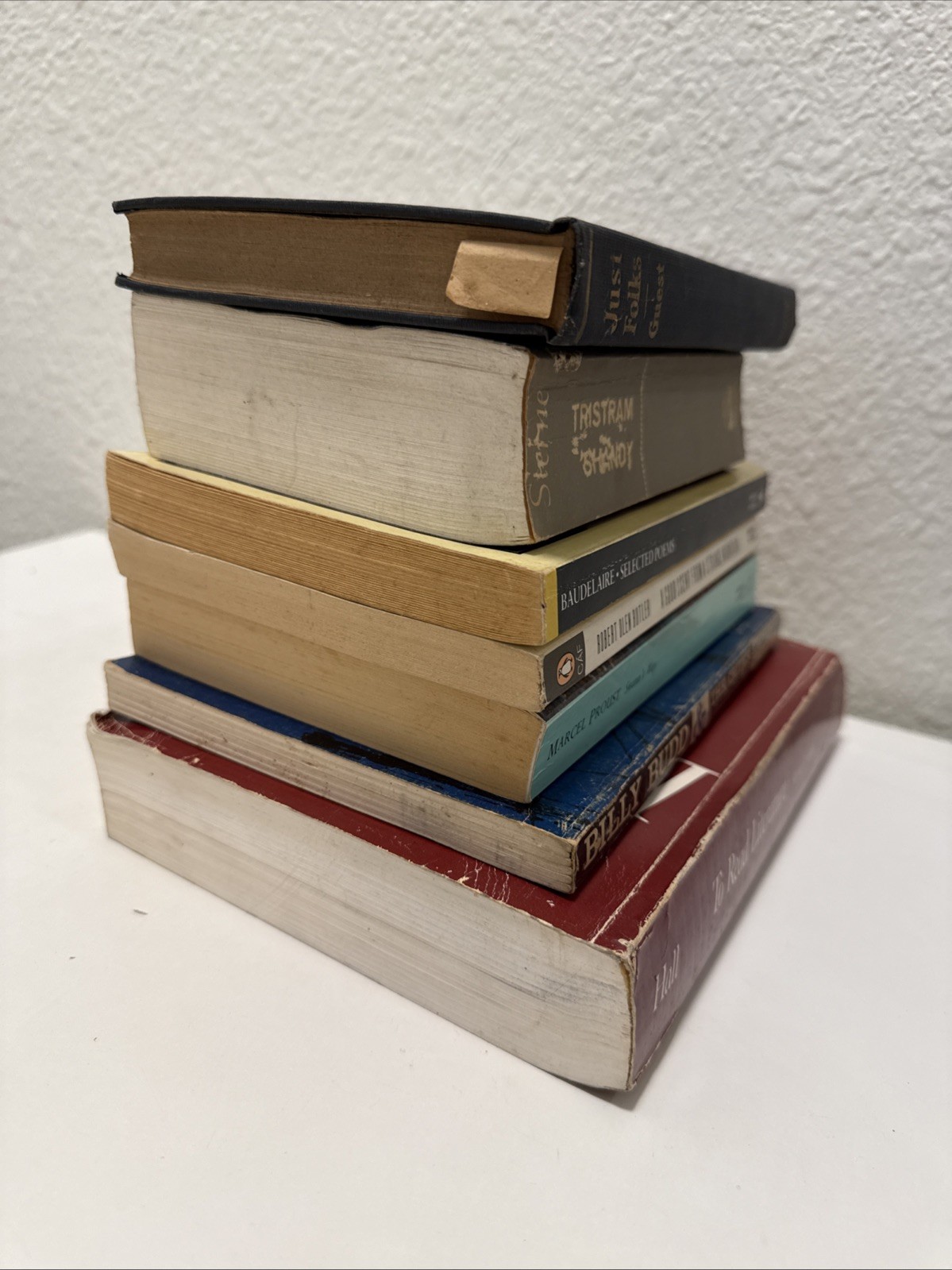 Classic Literature Poetry Book Lot Proust Baudelaire Tristram Shandy