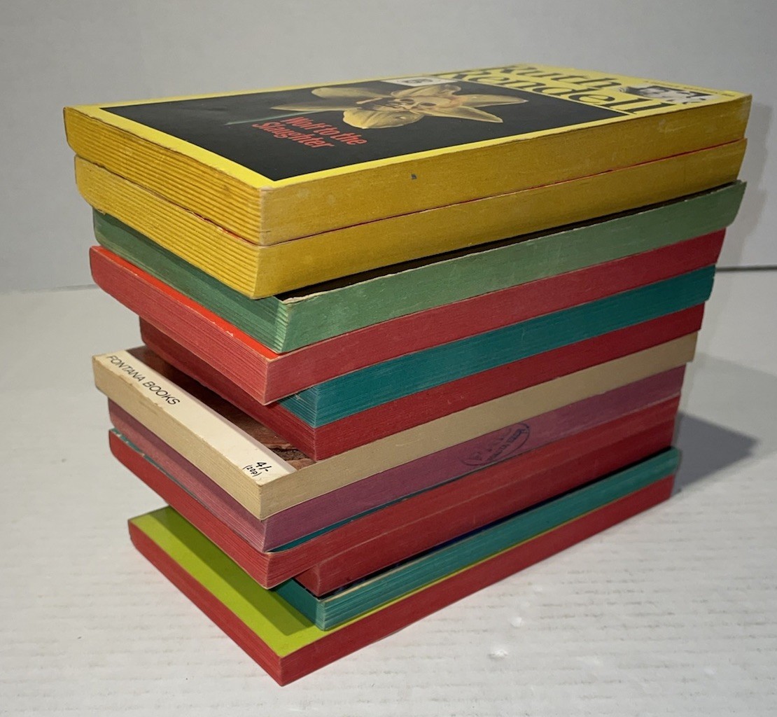 Lot of 12 Vintage Mystery Pulp Fiction Paperback Books 50s-60s Christie, Rendell