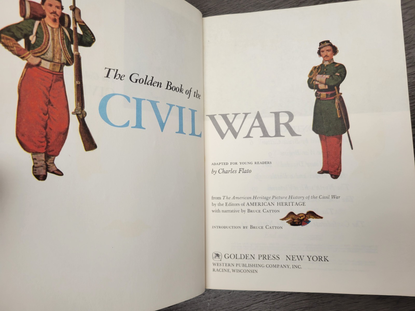 The Golden Book of the Civil War Charles Flato 1976 Paperback Edition