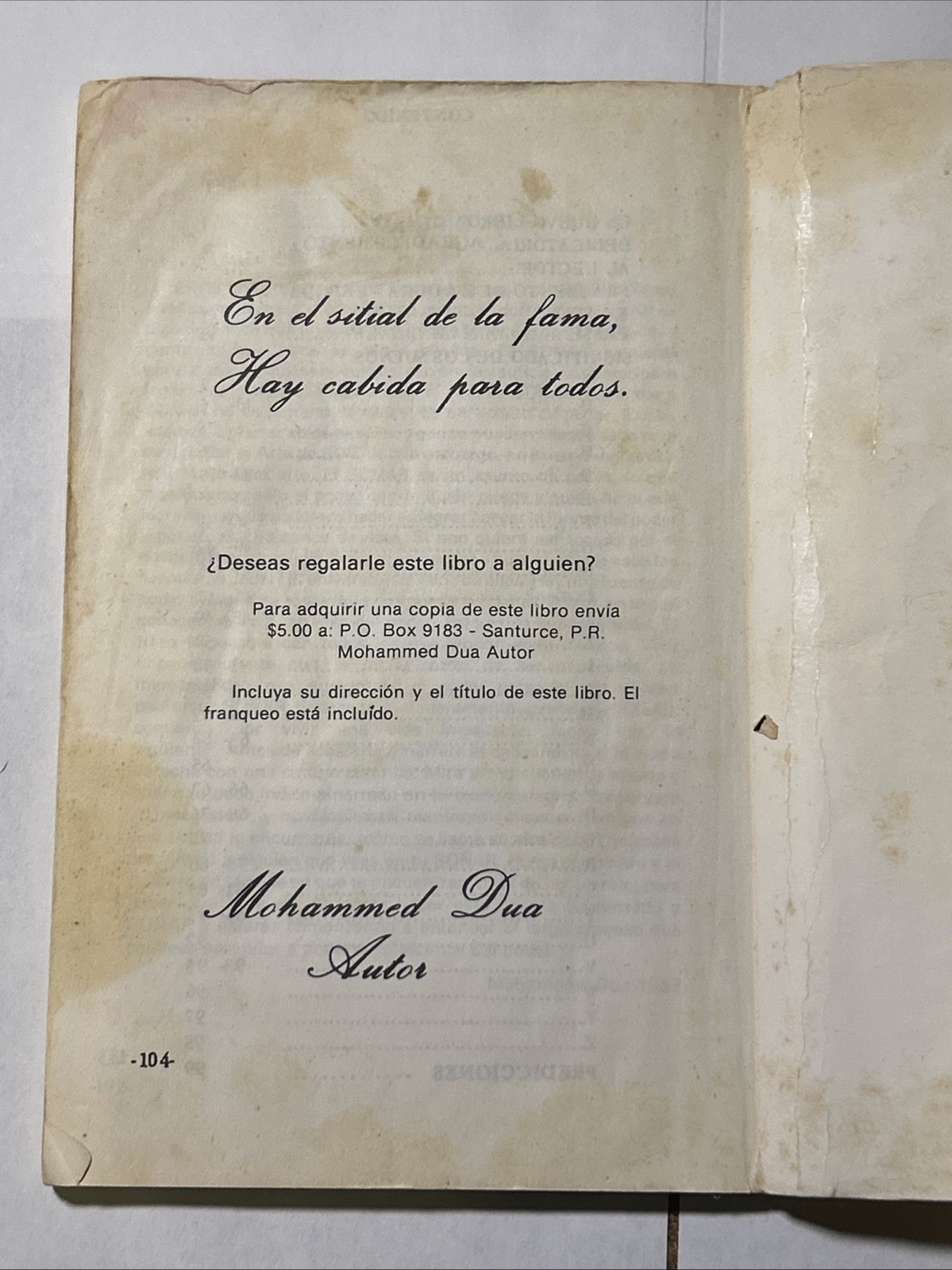 1979 Mil Sueños de Aquí y de Allá – Mohammed Dua San Juan Puerto Rico Dream Book