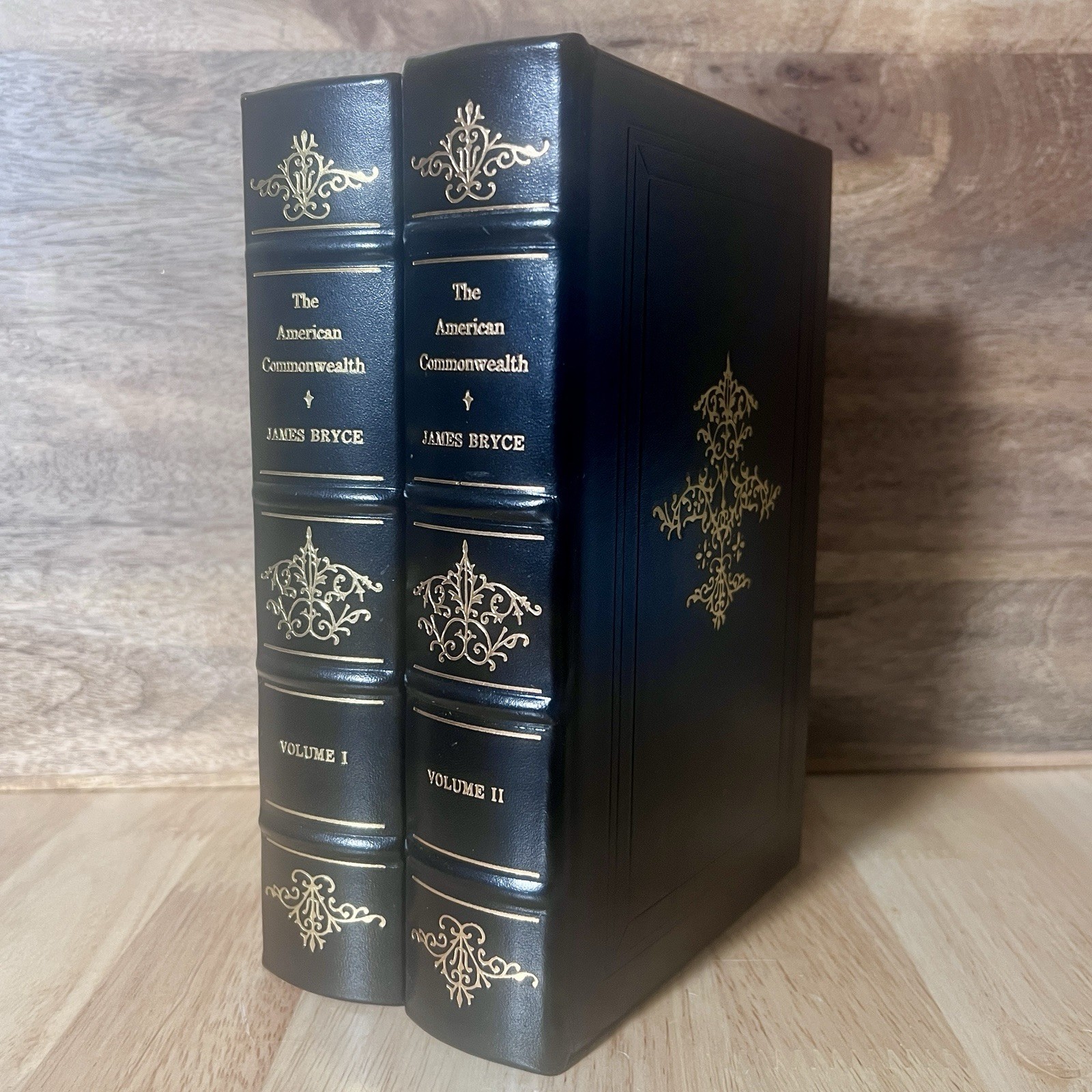 The American Commonwealth James Bryce Leather Gilt 2 Volume Set Legal Classics