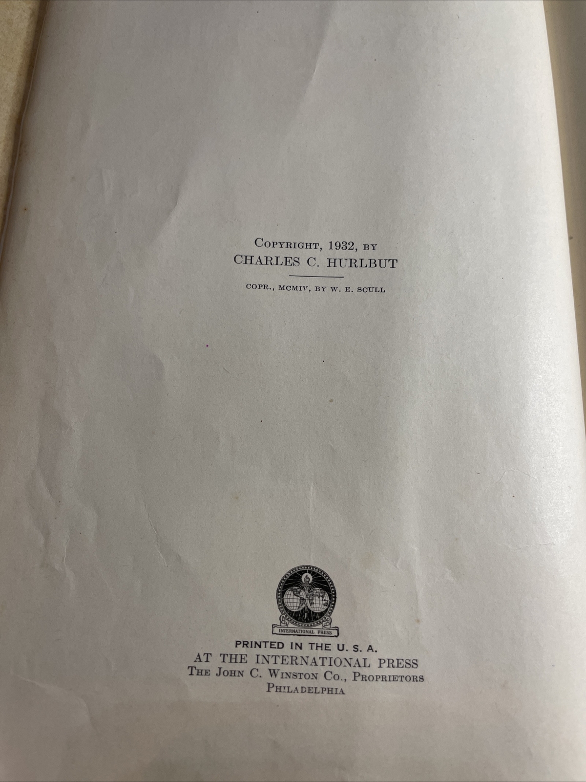 ANTIQUE 1932 New & Revised Ed Hurlburt’s Story of the Bible HB 270 Illustrations