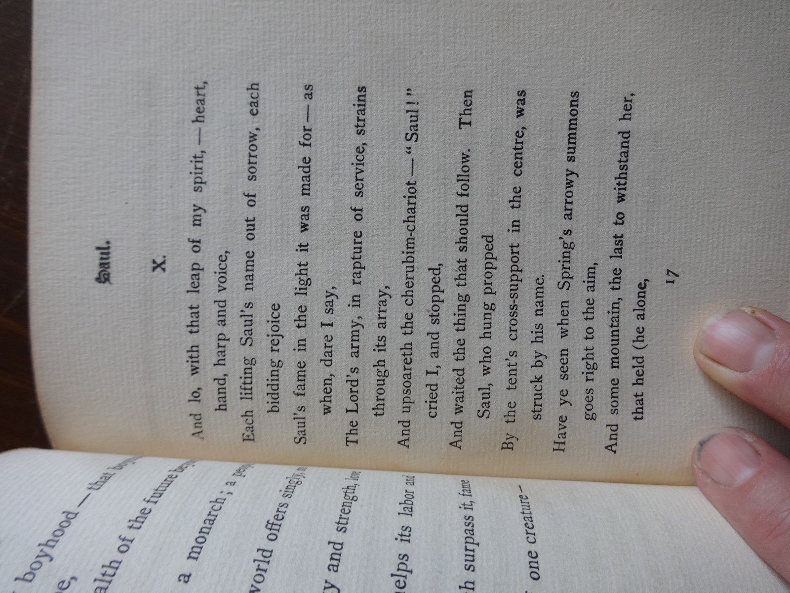 Original 1901 Antique 2nd printing Browning’s Saul leather embossed book