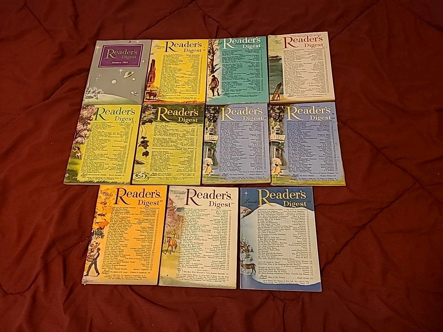 1953 Reader’s Digests -11 Lot Near Complete
