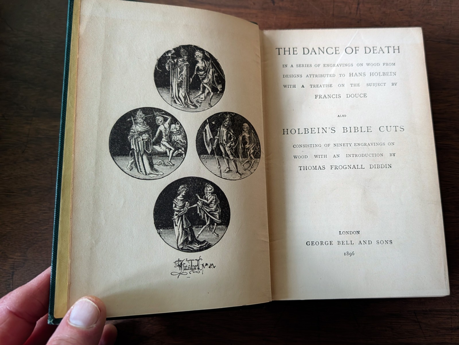 Rare 1896 ~ DANCE OF DEATH ~ Holbein’s / HARDCOVER BIBLE OCCULT WITCHCRAFT book