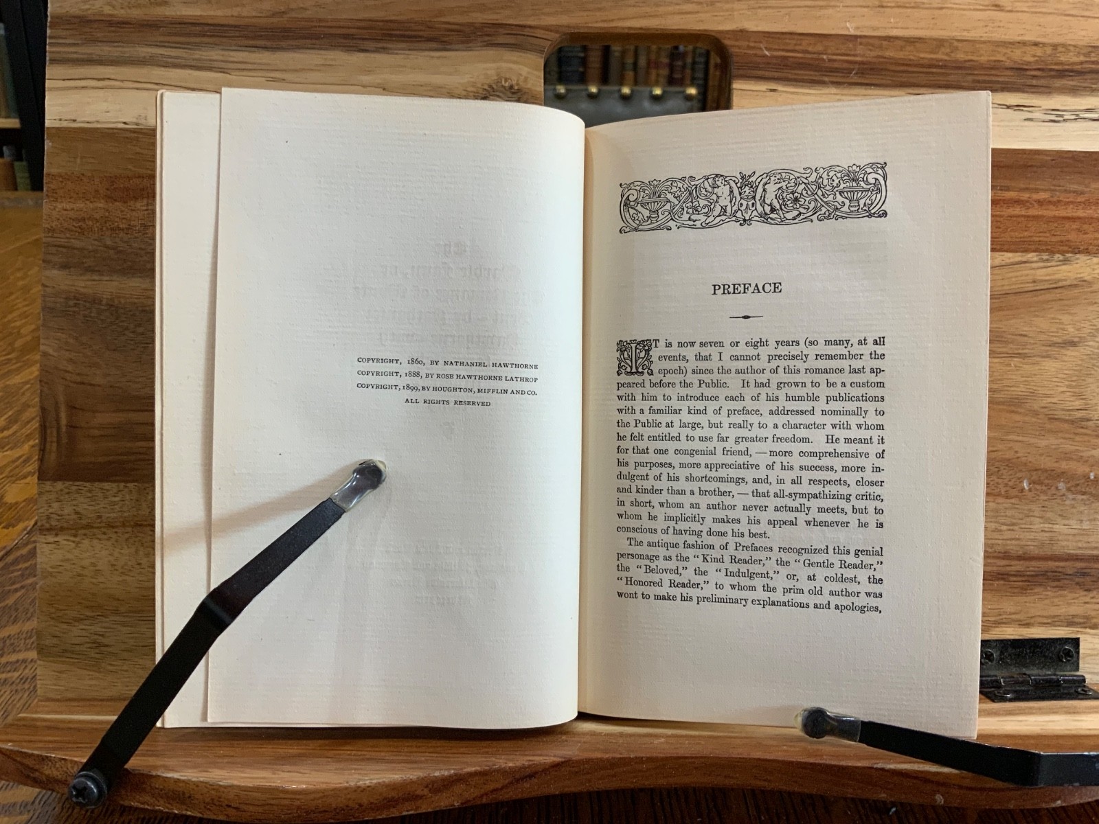 1899 Marble Faun Nathaniel Hawthorne Sarah Wyman Whitman Deco SIGNED BINDING