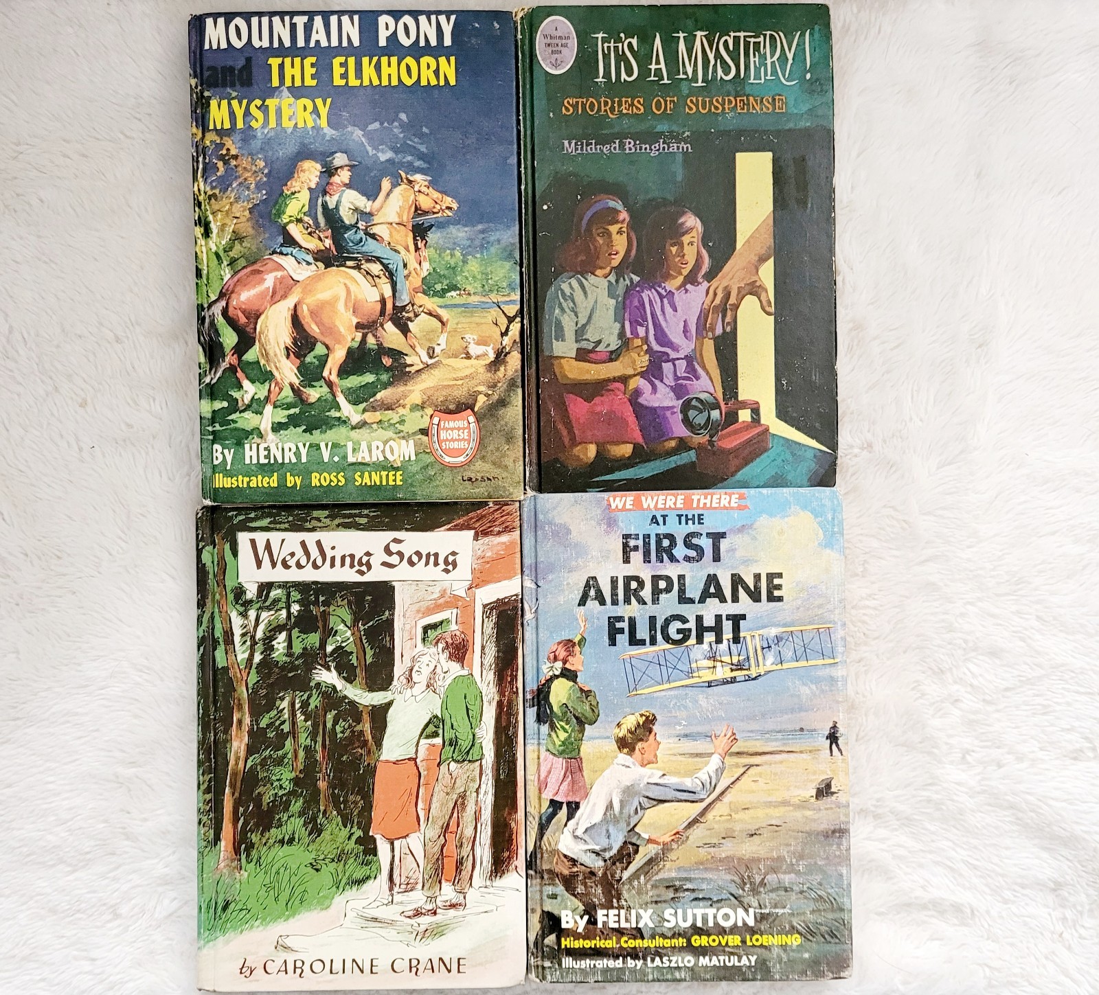 10 Random Mystery Adventure Hardcover Books Vintage Library Book Lot Classics