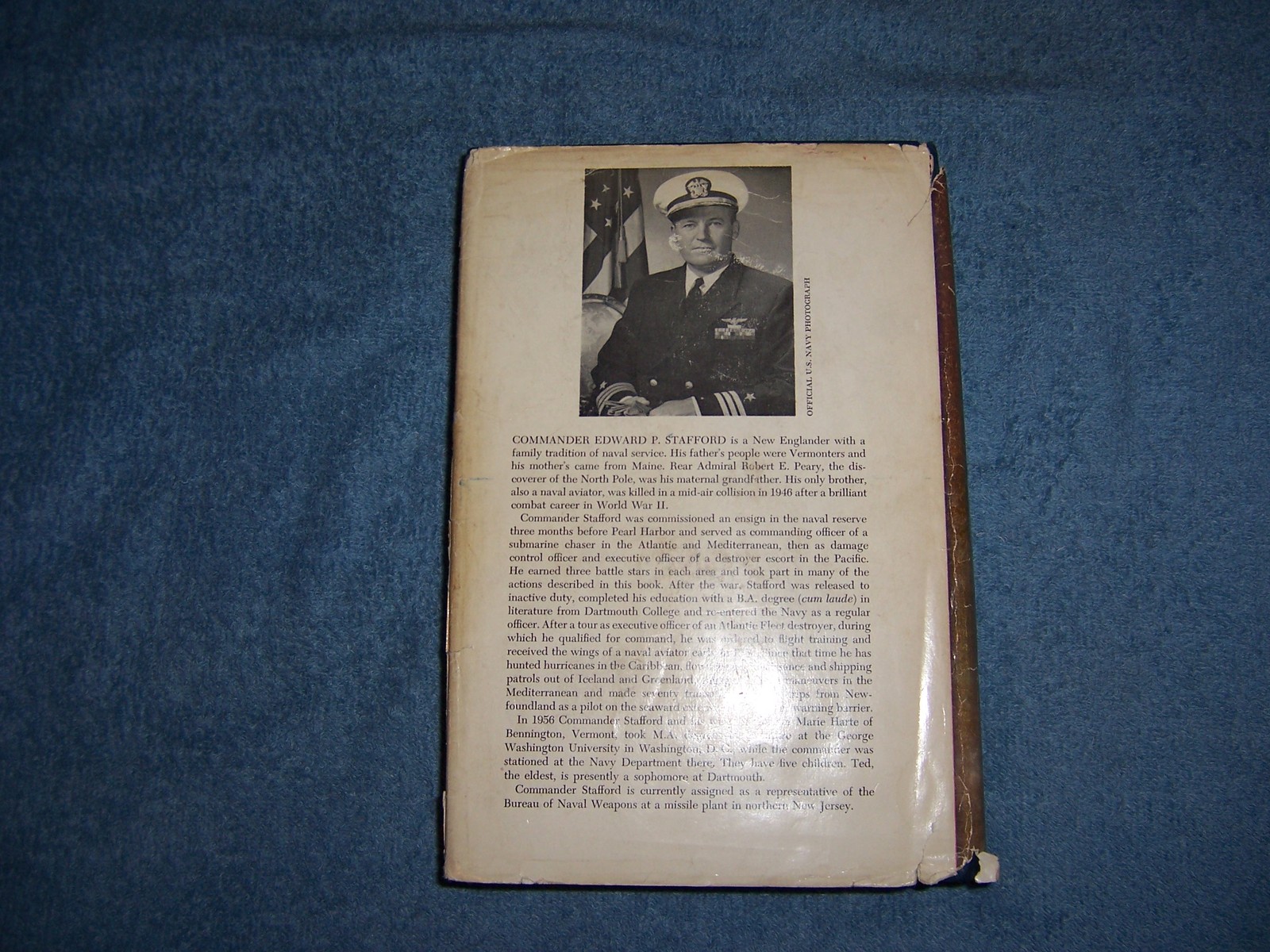 THE BIG-E by Edward P. Stafford, U.S.N./1st Ed/HCDJ/Military & War/WWII 1939-45