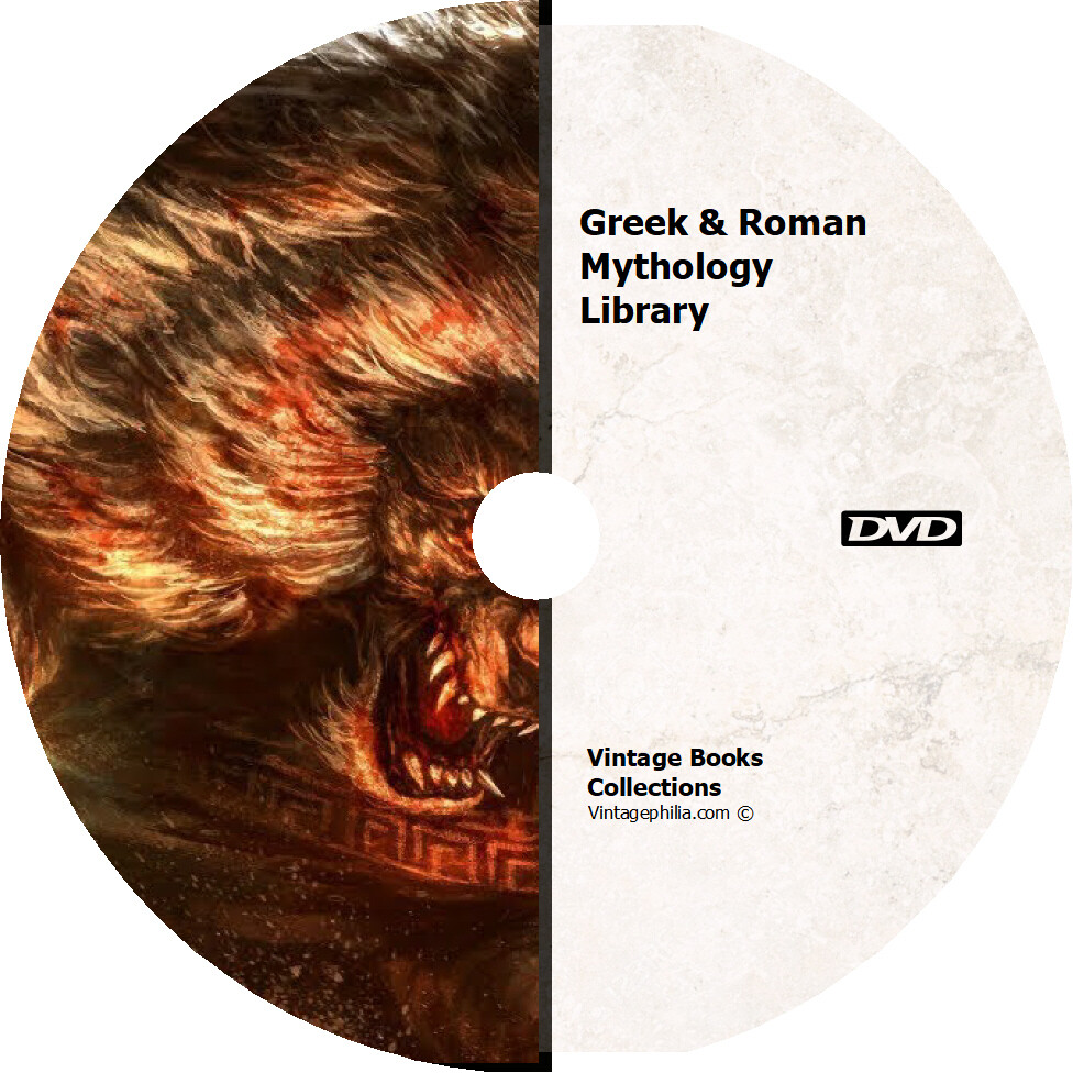 HUGE GREEK & ROMAN MYTHOLOGY COLLECTION * 140 BOOKS on DVD * GODS PLATO ACHILLES