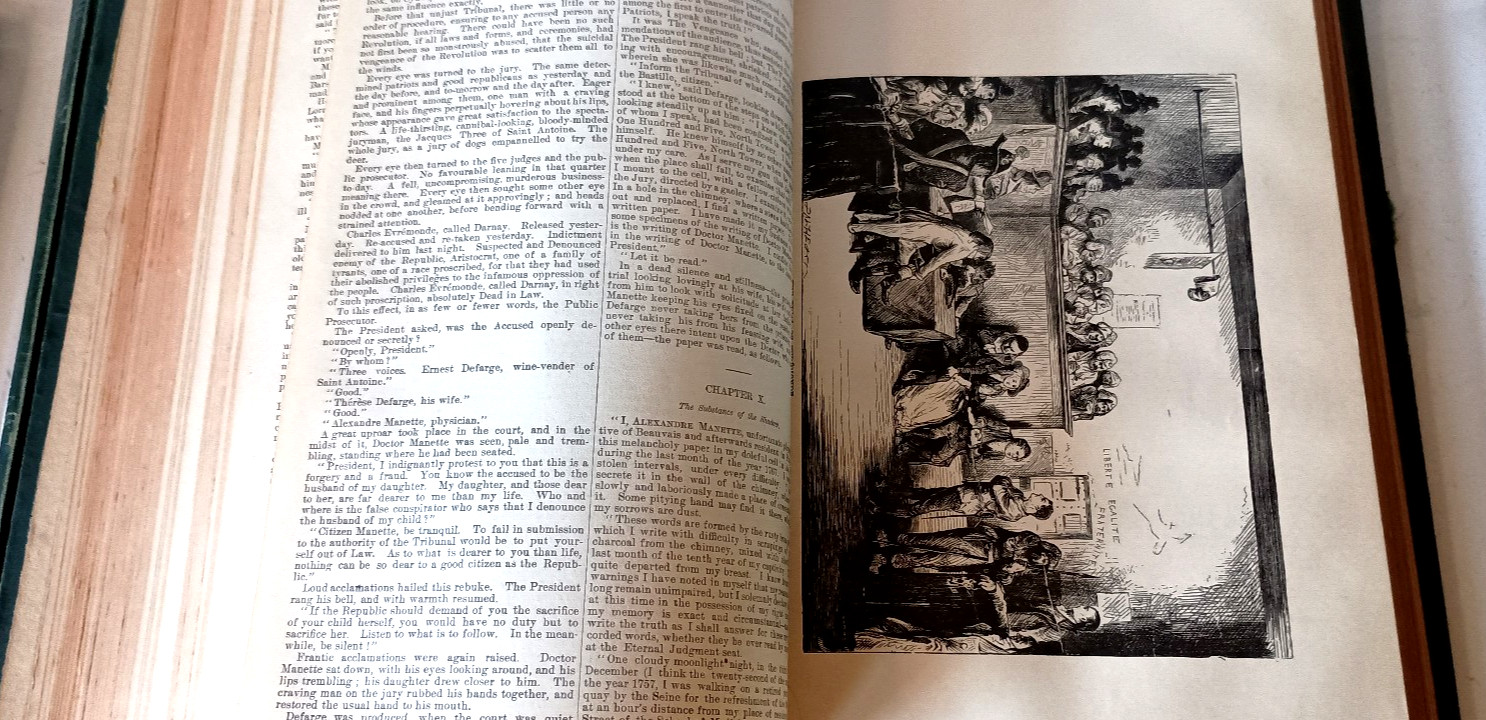 Collier’s Unabridged Edition The Works of Charles Dickens 1870 Vols 1 & 3 Books