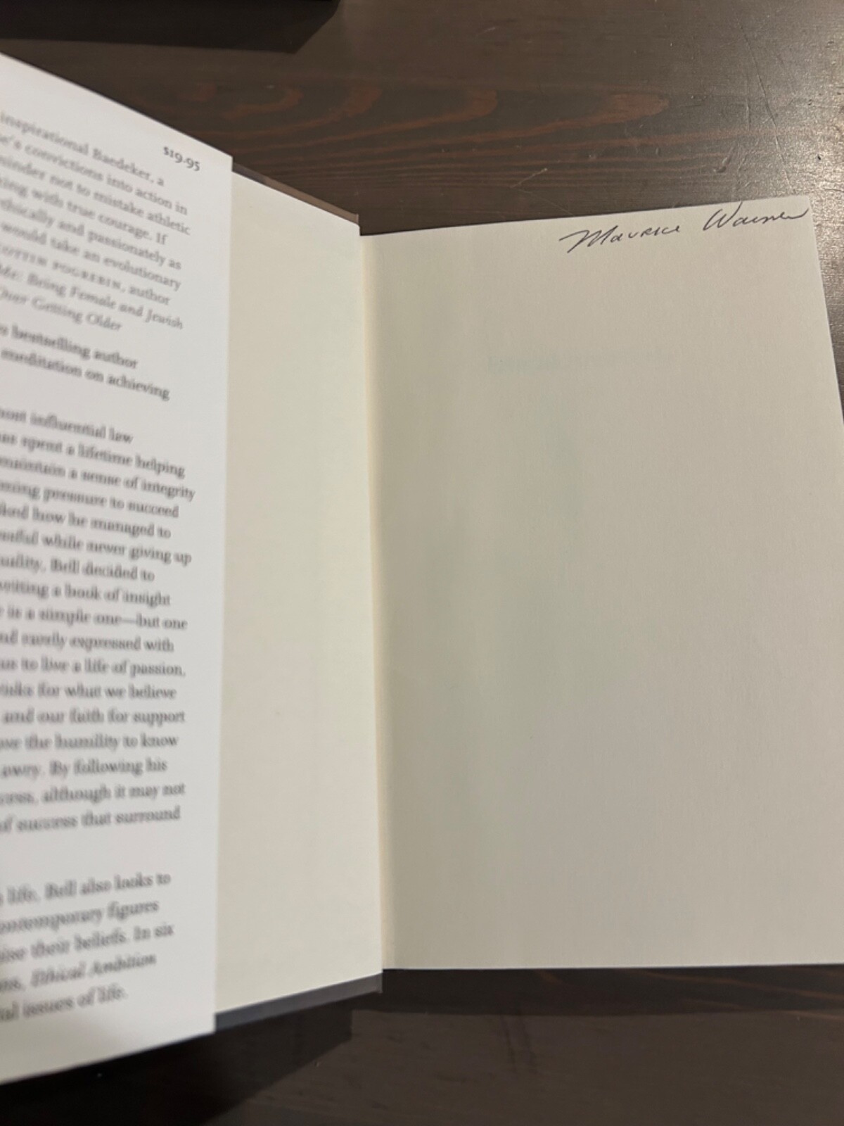 Derrick Bell, Ethical Ambition SIGNED (not inscribed) 1st Edition hardback, VG++