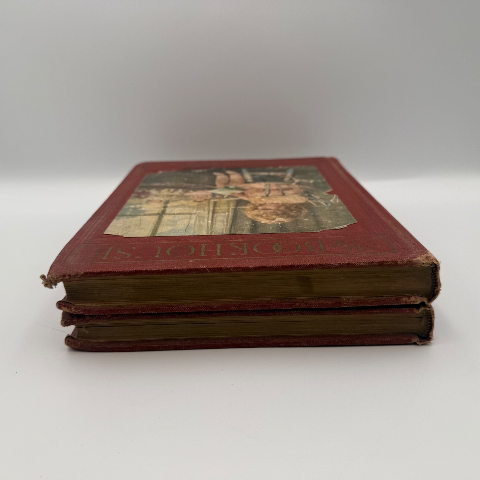 Antique 1925 My Bookhouse 2 Book Set In The Nursery Story Time Olive B Miller