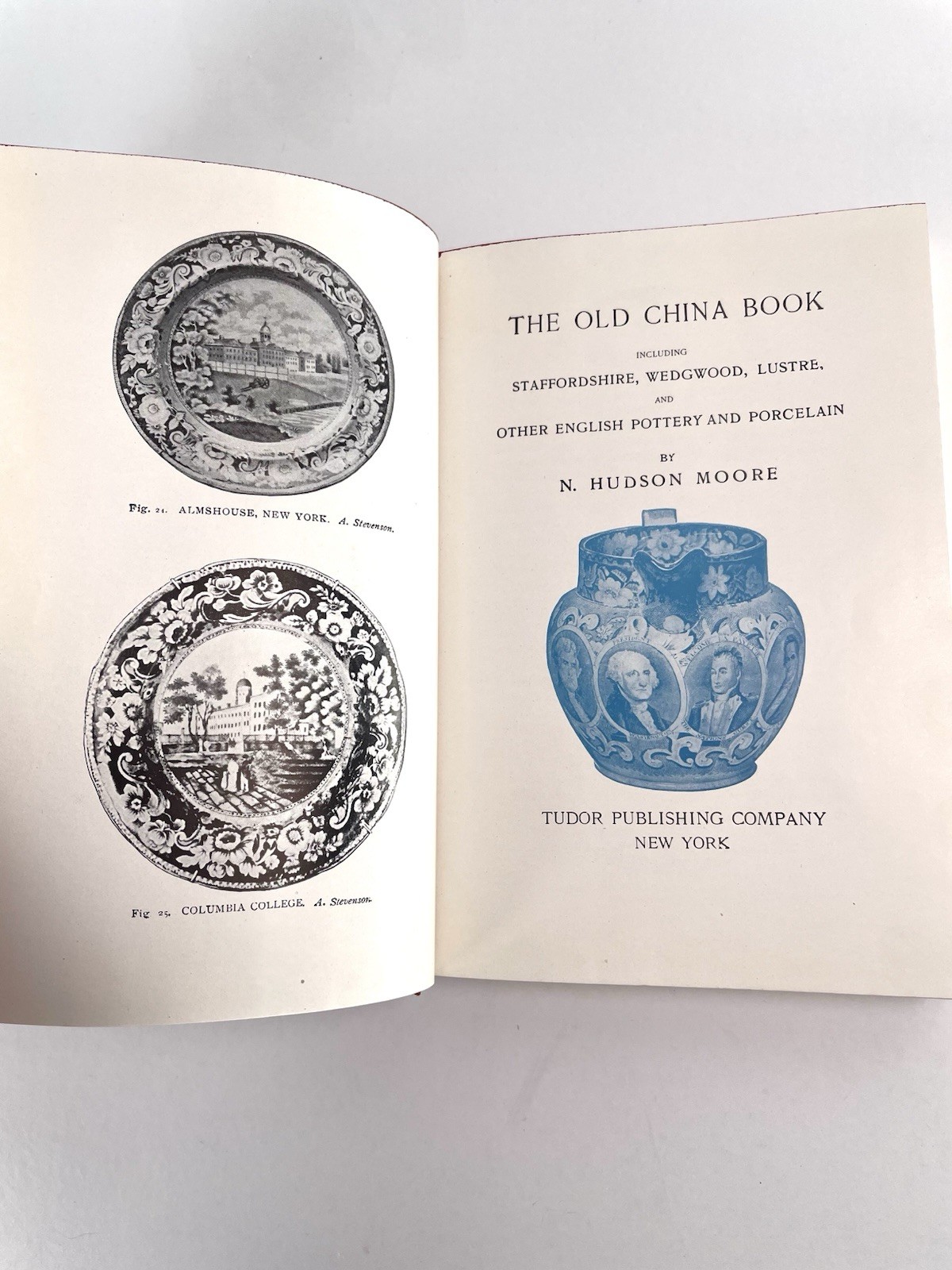 Vintage 1956 The Old China Book By N. Hudson & Moore Illustrated Hardcover DJ