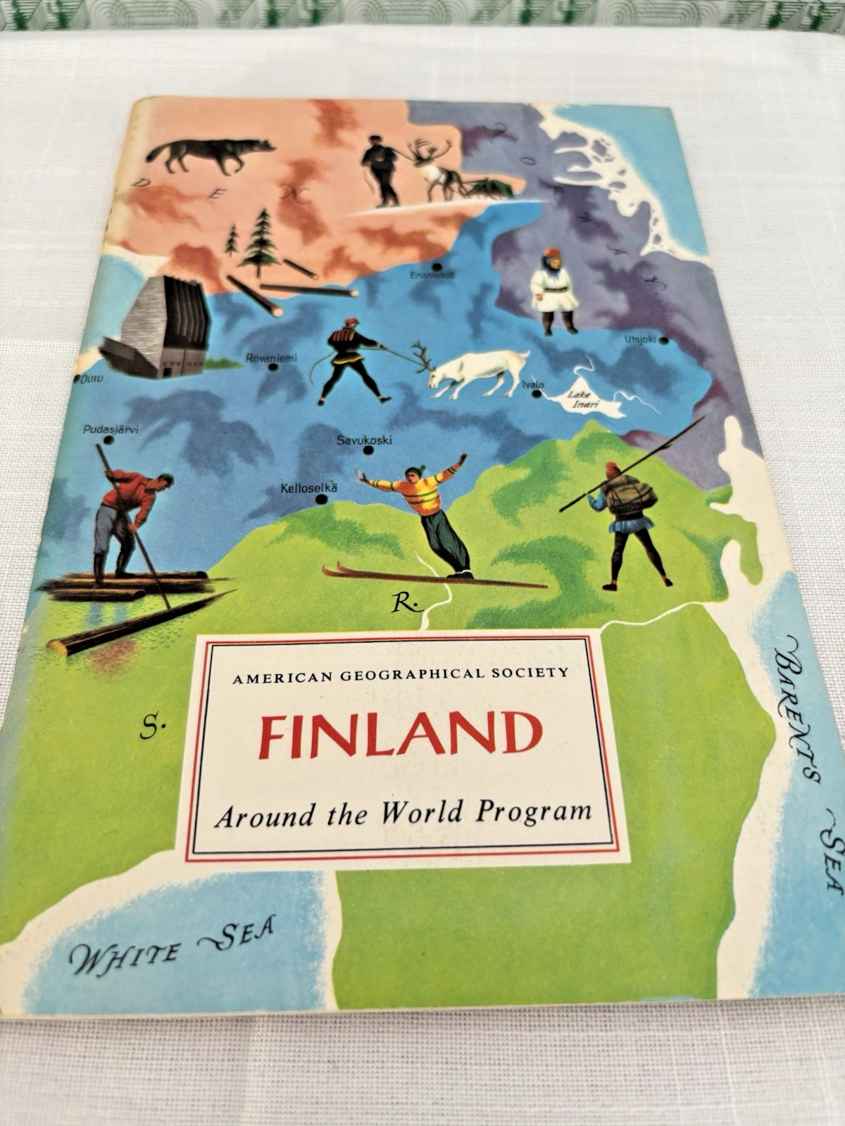 Vintage American Geographical Society Denmark & Finland guides