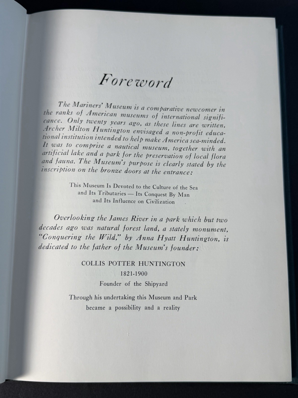 The Mariner’s Museum, A History and Guide Book. Newport News, VA