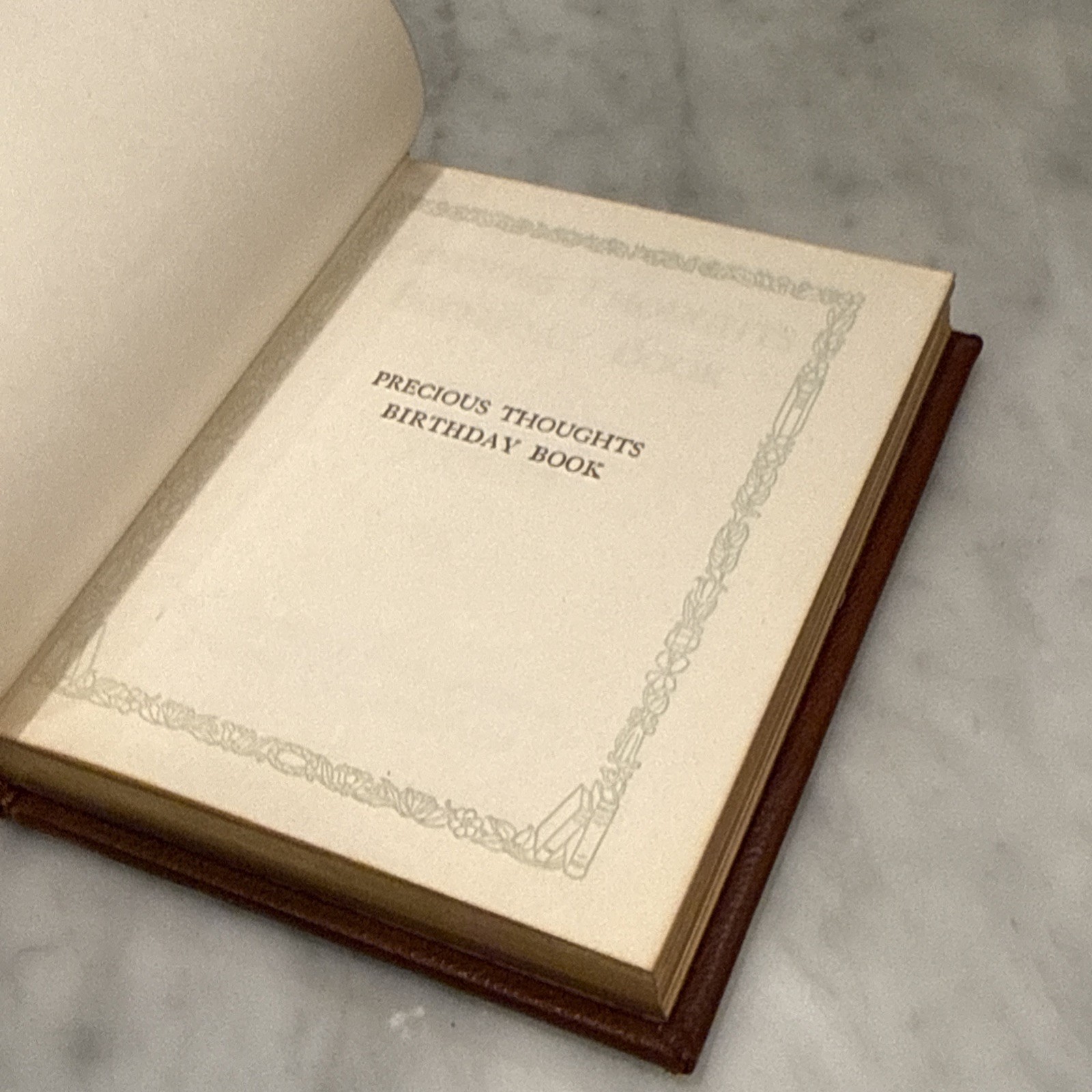 Precious Thoughts Birthday Book in Slipcase Cupples & Leon Clean & Unused 1929
