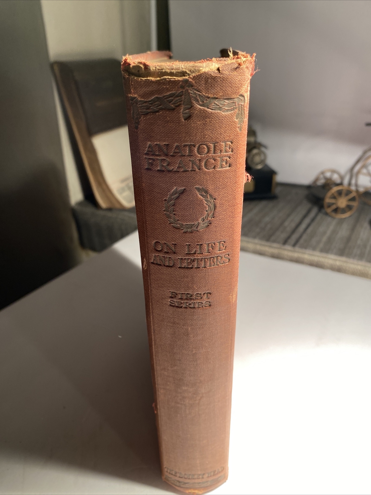 Antique Book On Life And Letters By Anatole France 1916 ab5