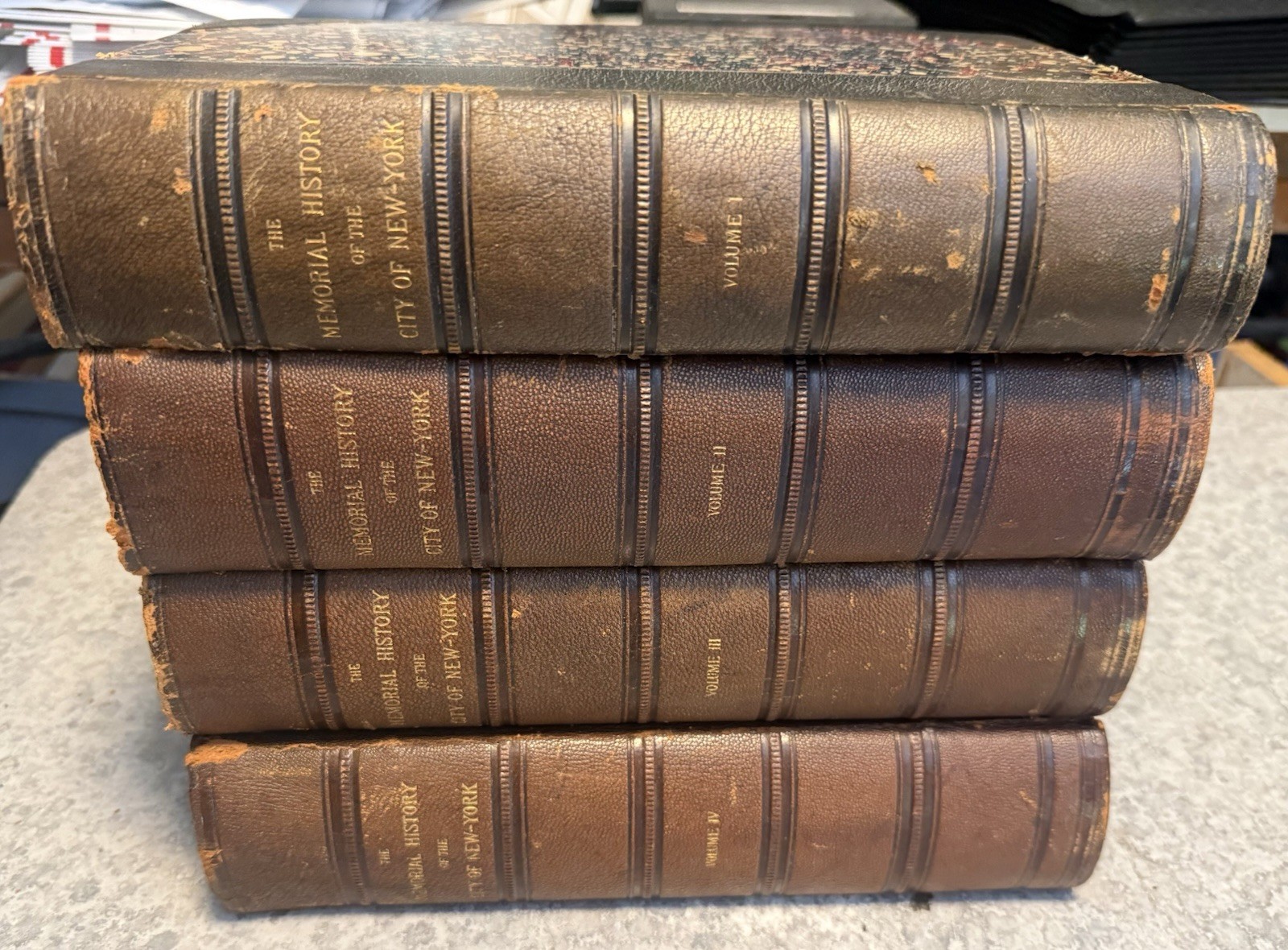 1892 Memorial History Of The City Of New York 4 VOL Set Of Books James Wilson !