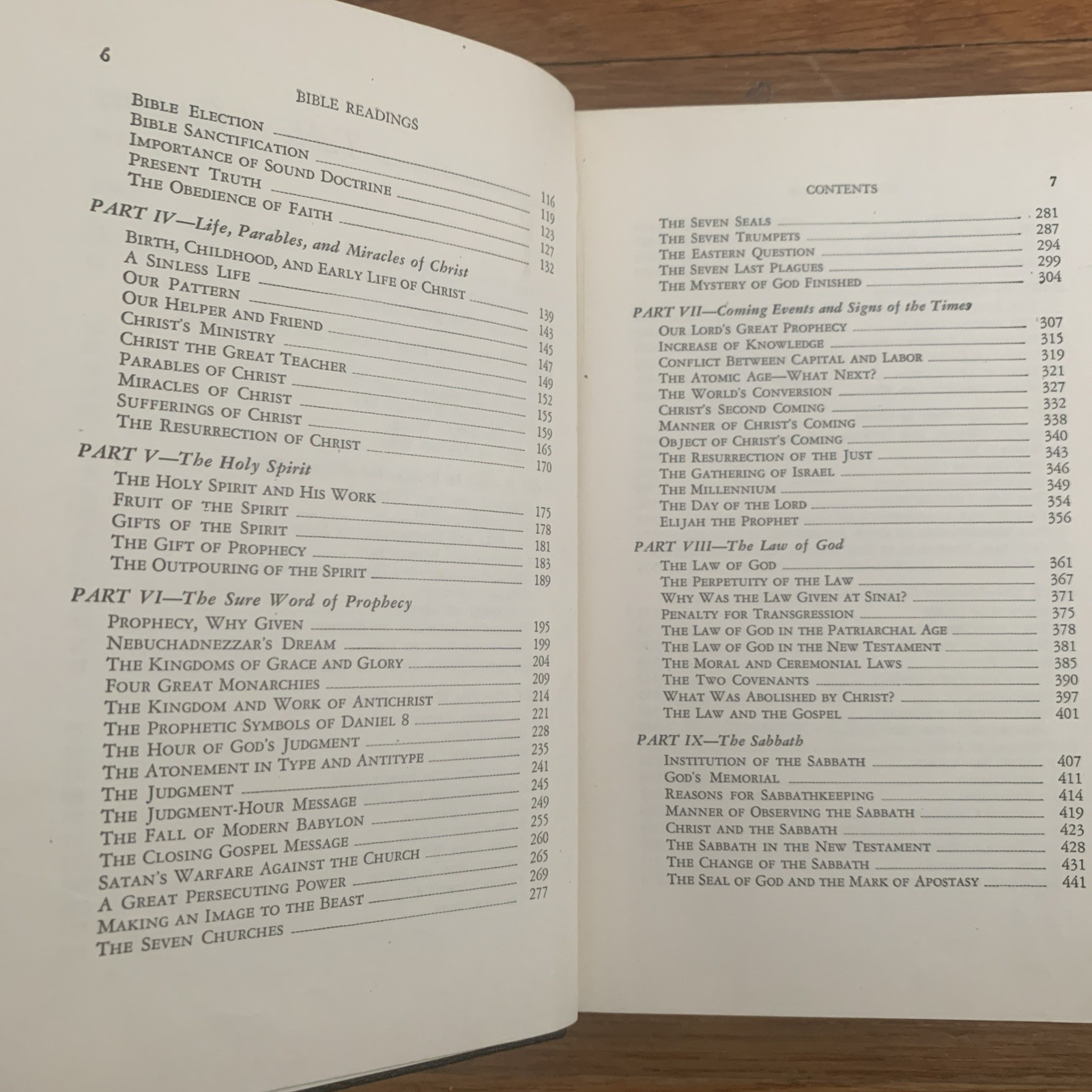 BIBLE READING FOR THE HOME 1949 Hardcover- Reviews & Herald – Christian Study